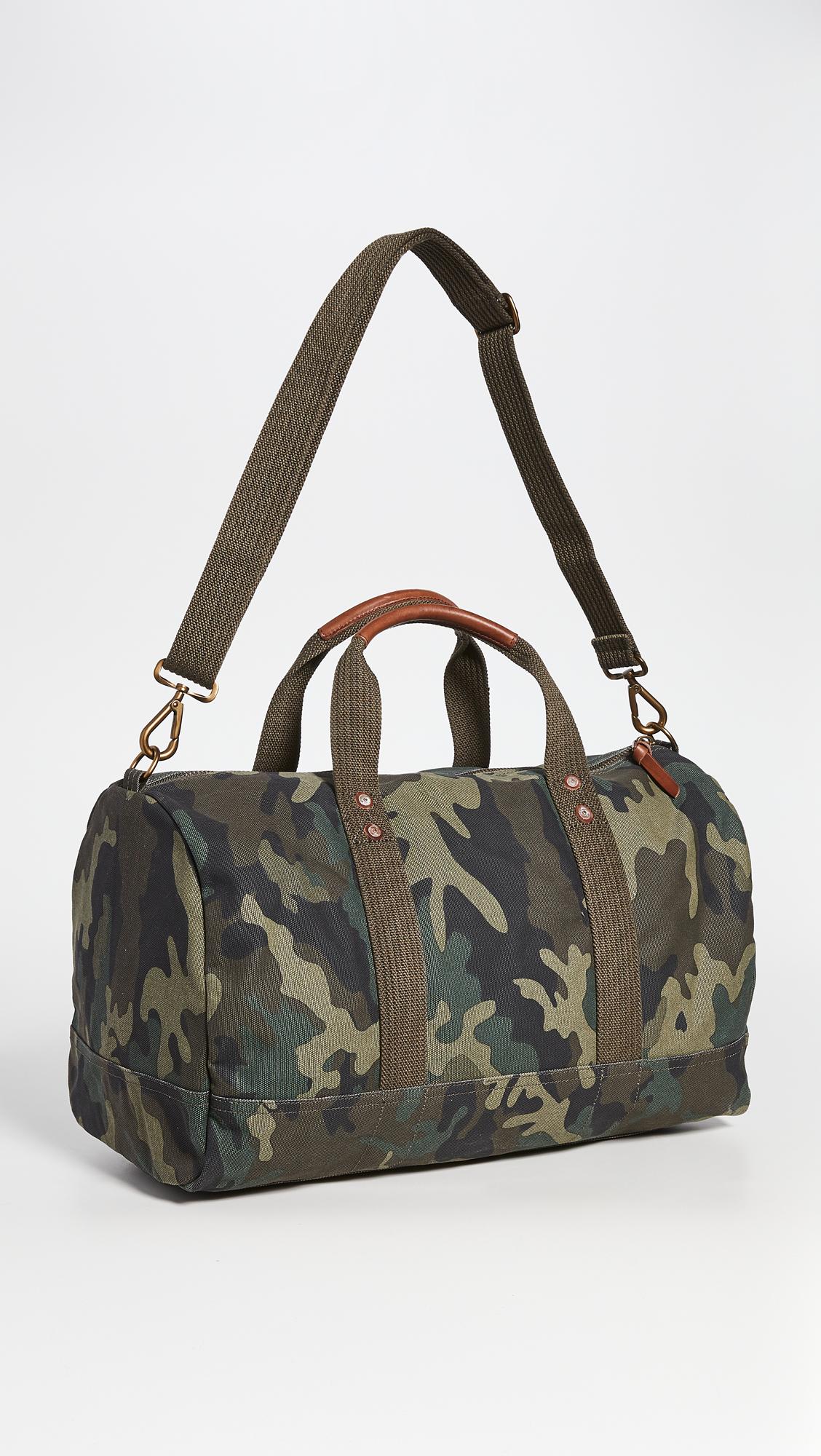 Polo Ralph Lauren Camo Canvas Duffle Bag | Lyst