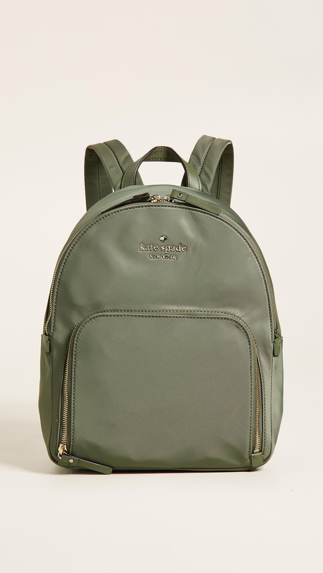kate spade olive green backpack