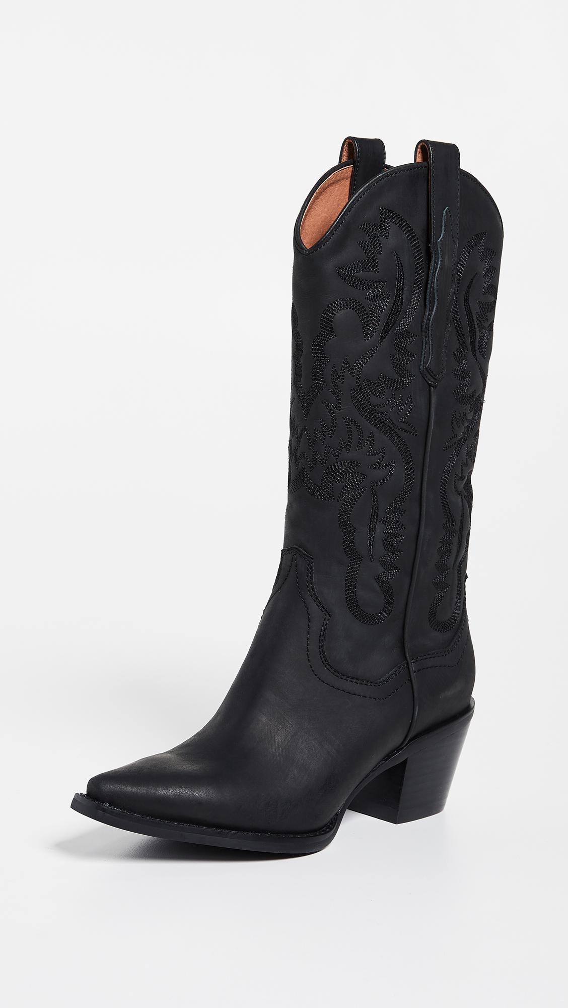 Jeffrey Campbell Dagget Western Boots in Black | Lyst