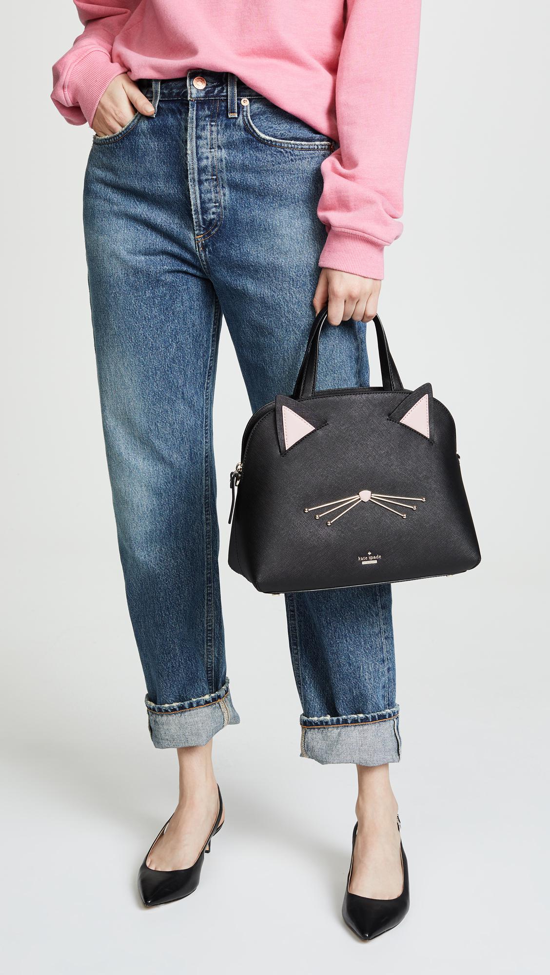 Kate Spade Cat Lottie Bag in Black | Lyst