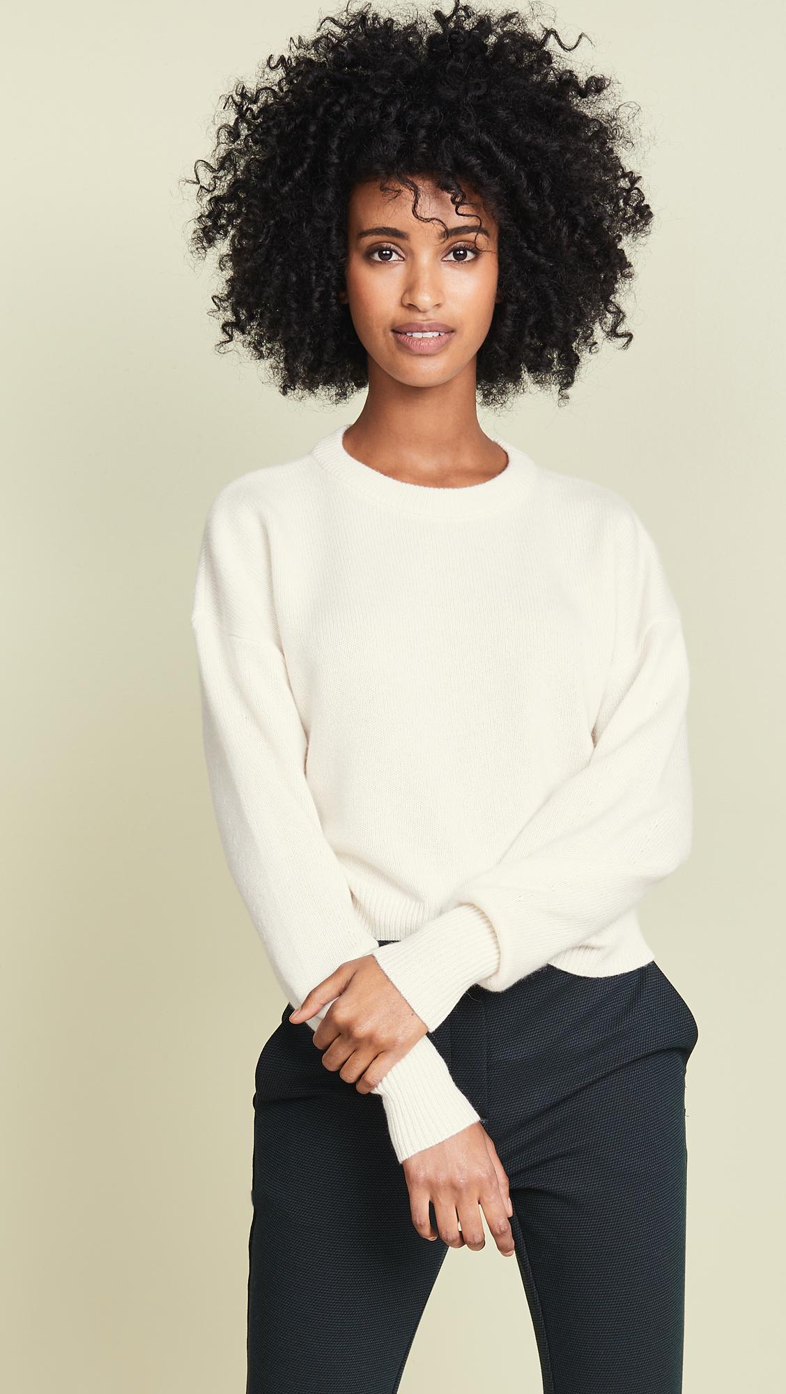 dropped shoulder sweater