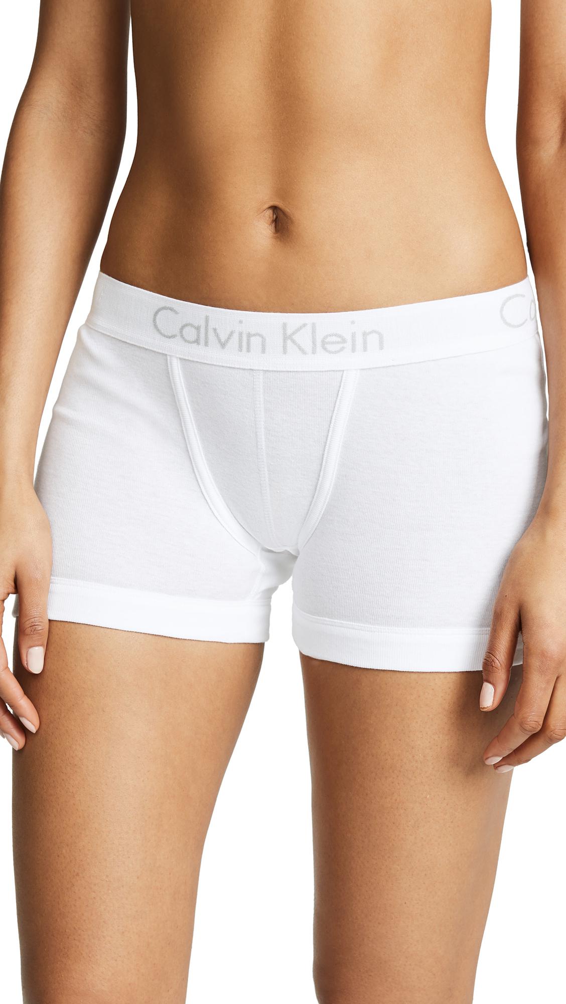 Calvin Klein Cotton Body Boy Shorts in White | Lyst