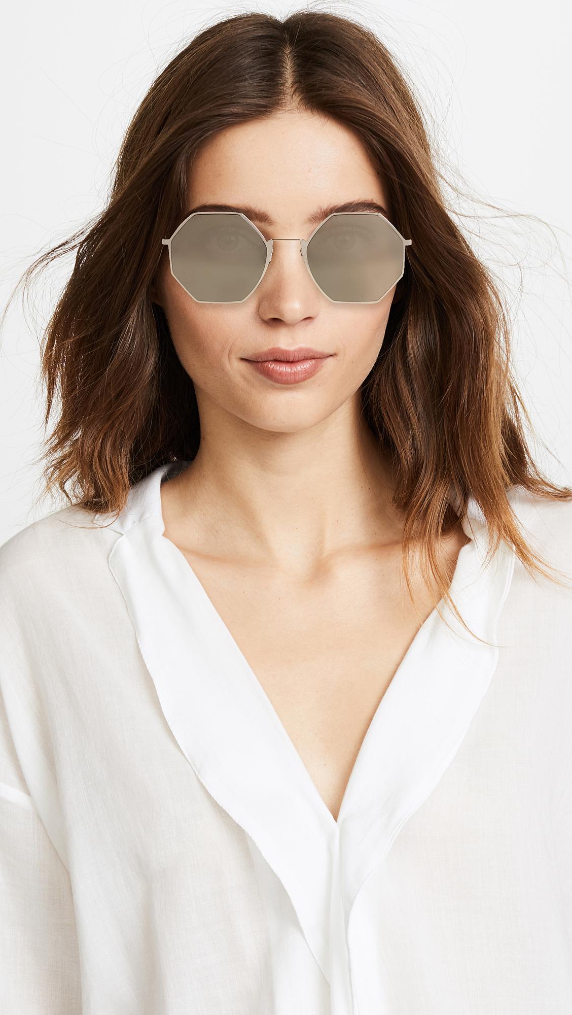 fendi geometric sunglasses