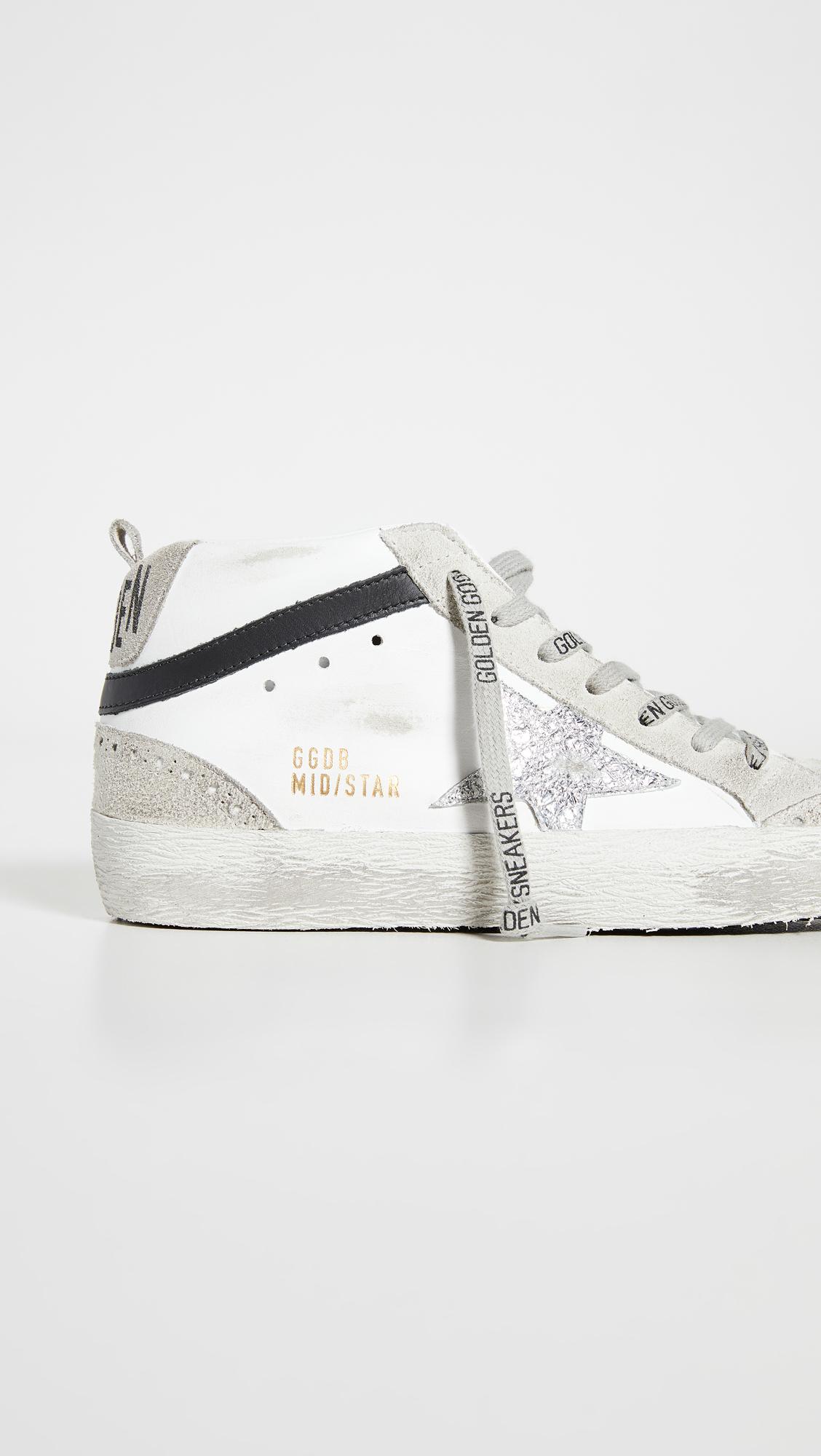 golden goose mid star white ice silver turquoise