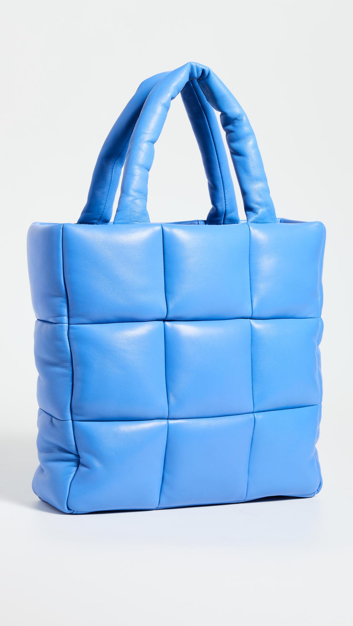 Stand Studio Assante Leather Puffy Bag in Blue Lyst