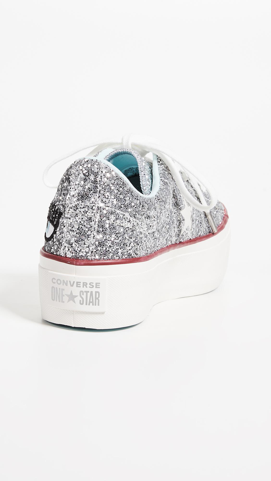 Converse X Chiara Ferragni Sneakers in Metallic | Lyst