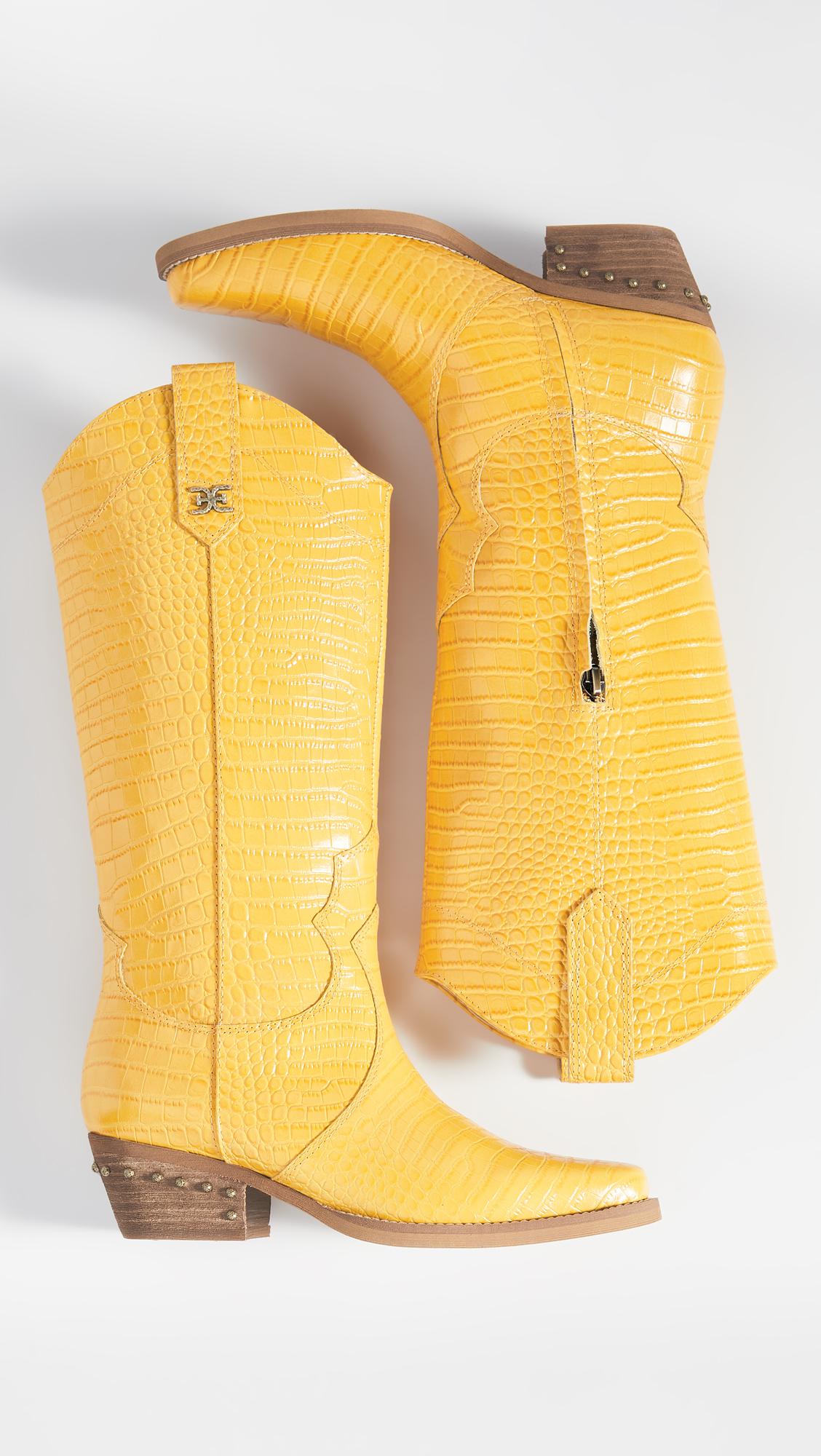 sam edelman yellow boots