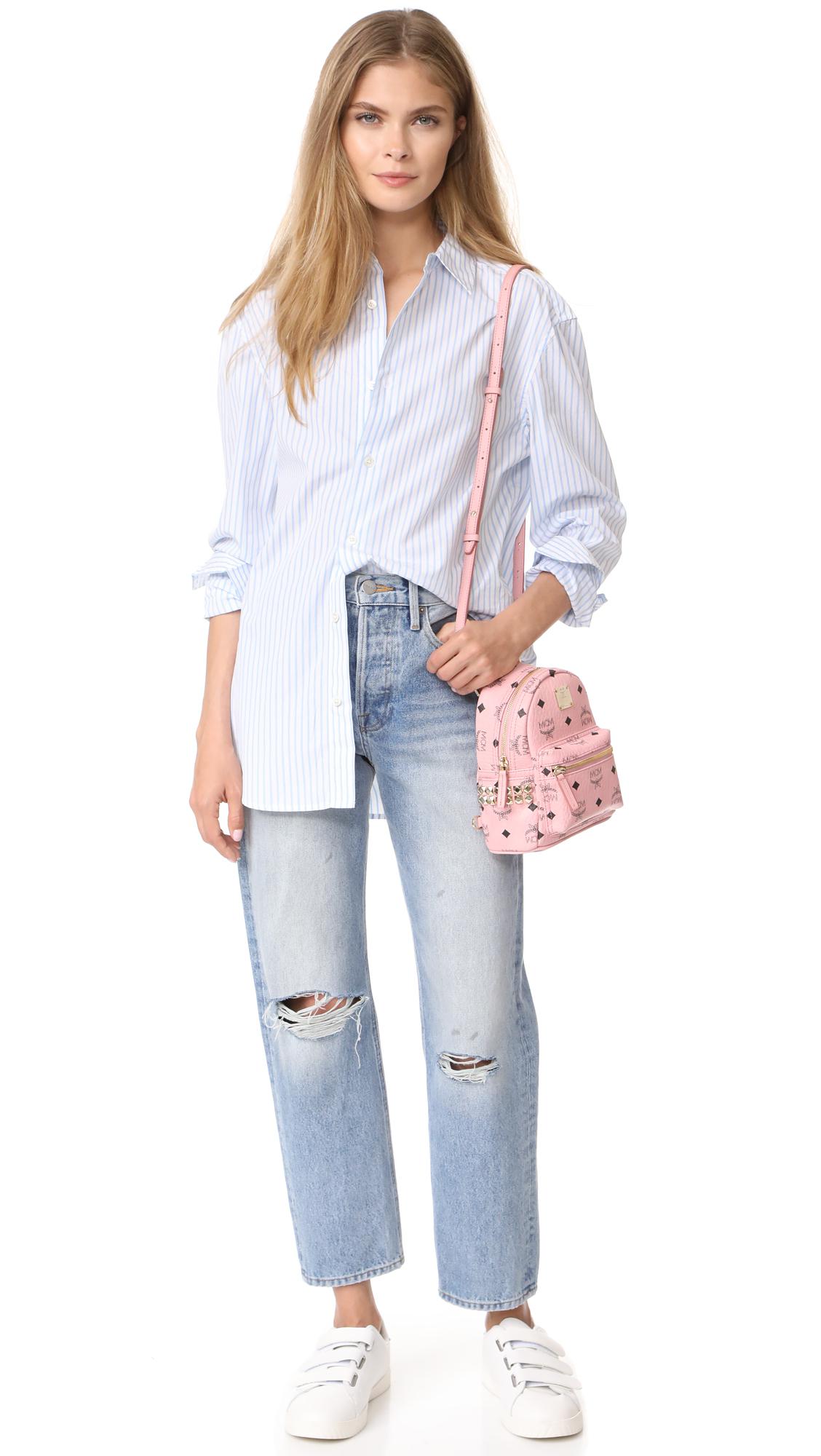 mcm backpack mini pink