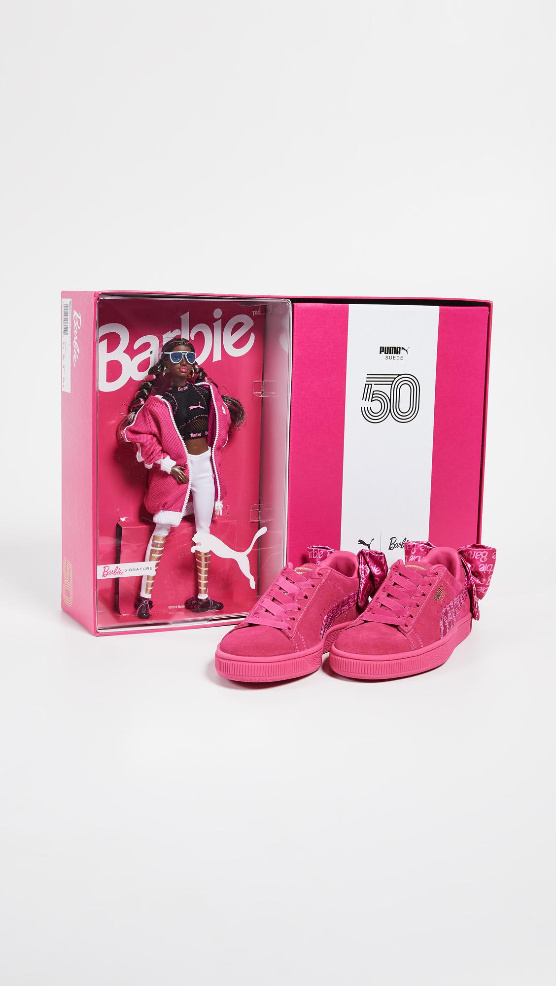 puma suede barbie pink