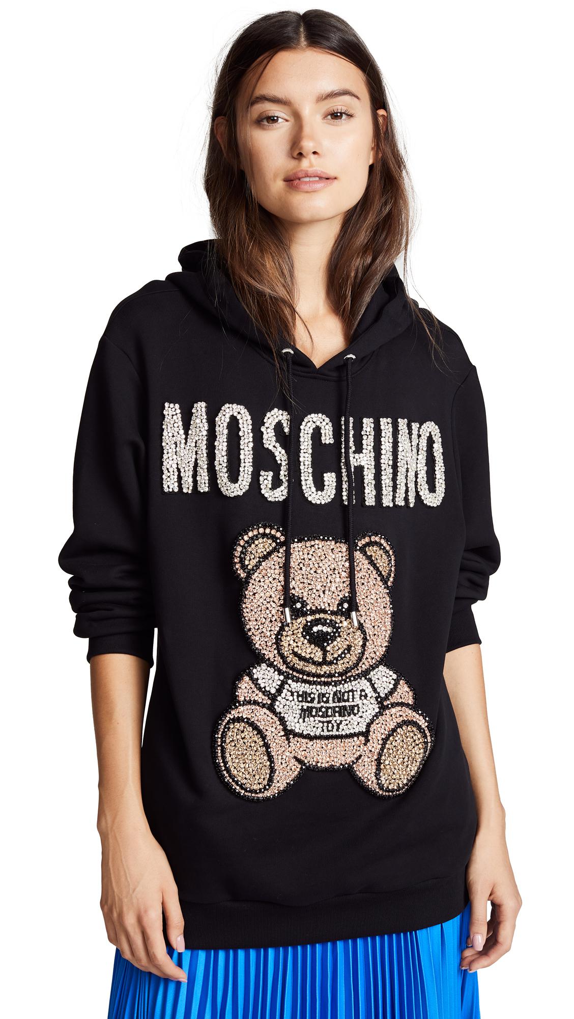 moschino hoodie teddy bear
