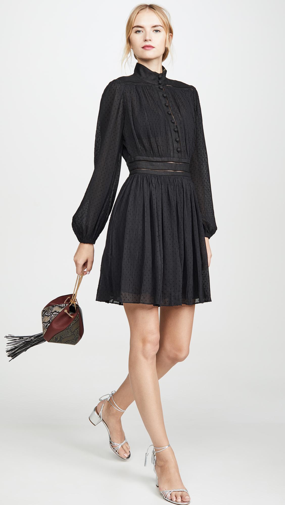plisse mini dress