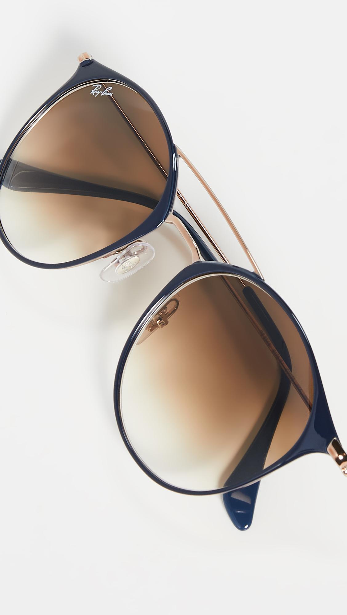 Ray Ban Highstreet Phantos Aviator Sunglasses In Brown Lyst Ray Ban Highstreet Phantos Aviator Sunglasses In Brown Lyst