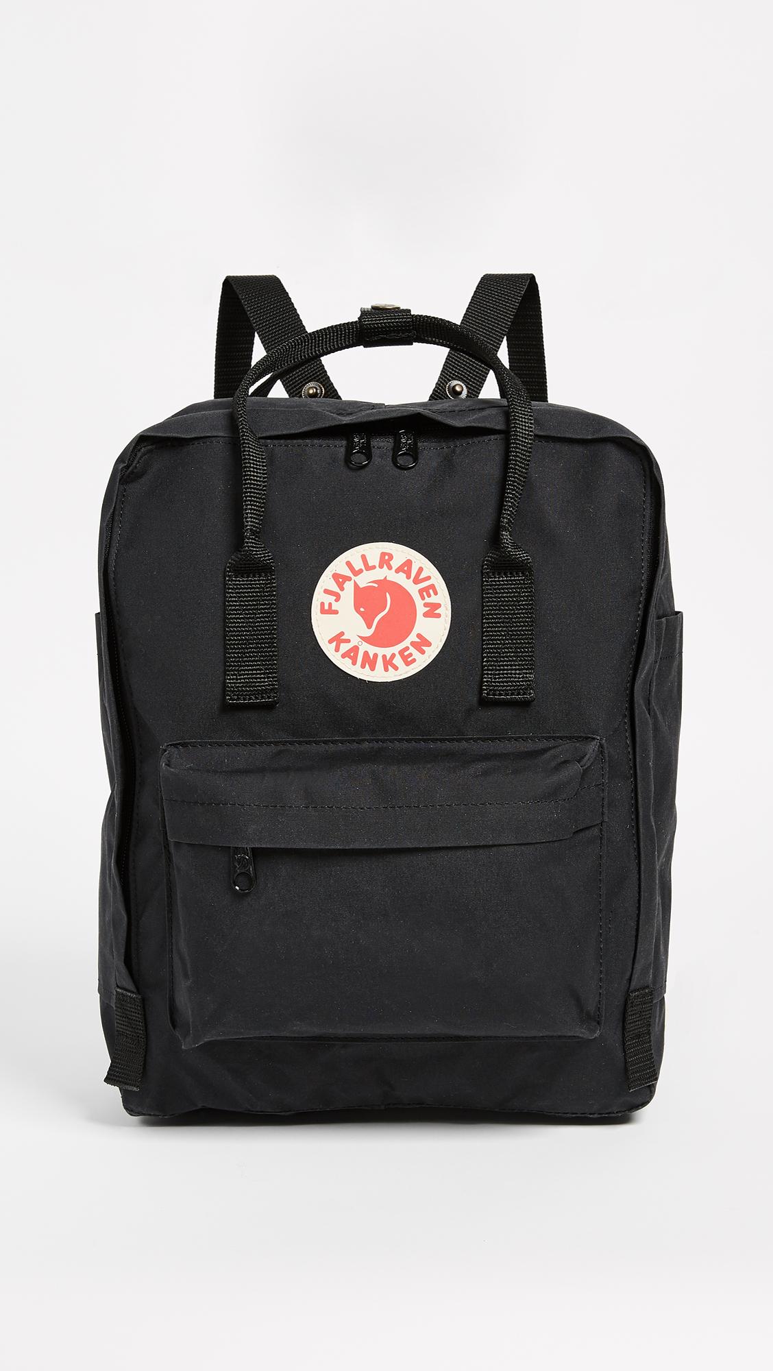 black fjallraven backpack