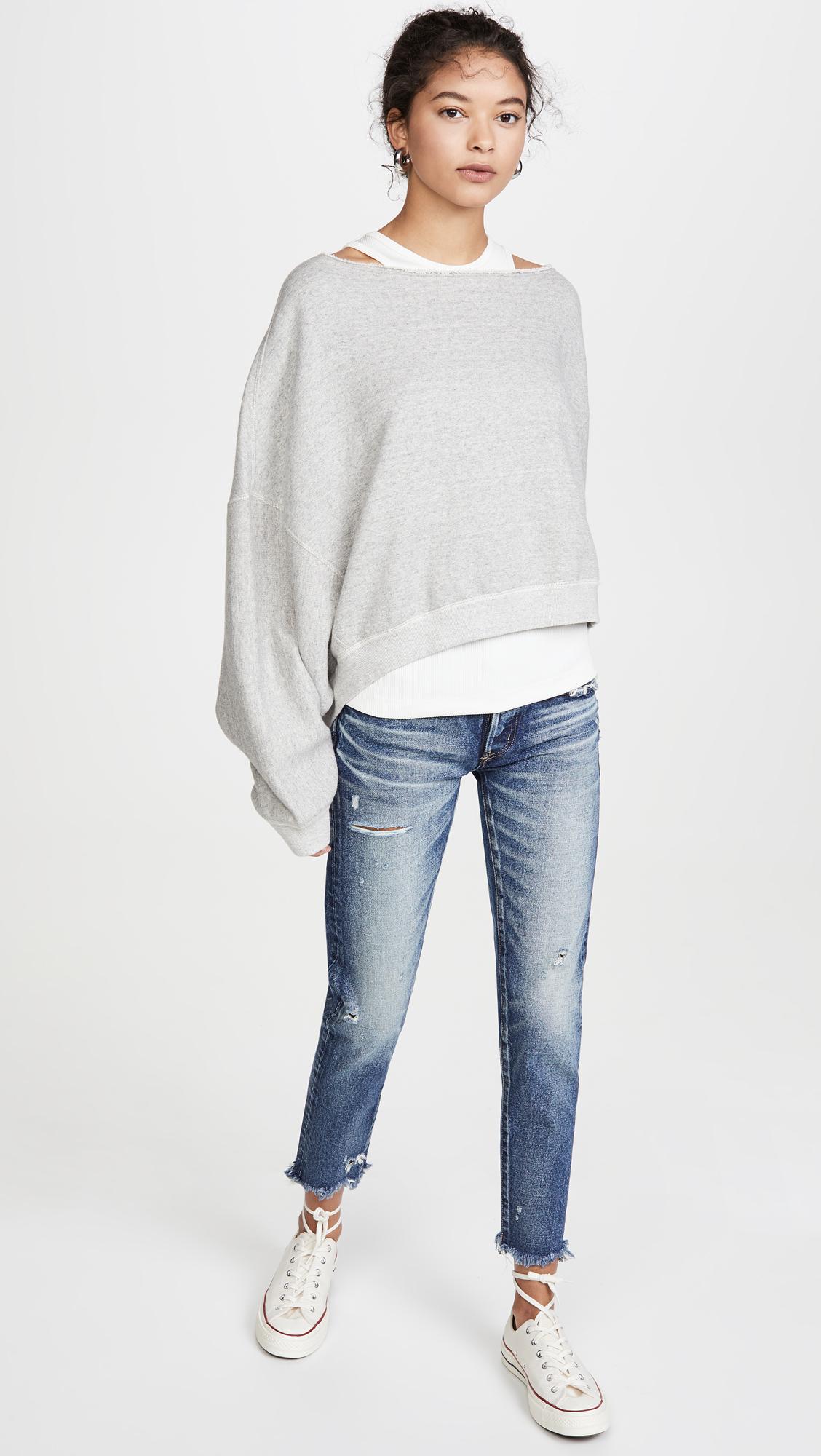 Moussy Mv Kelly Tapered Jeans in Blue | Lyst
