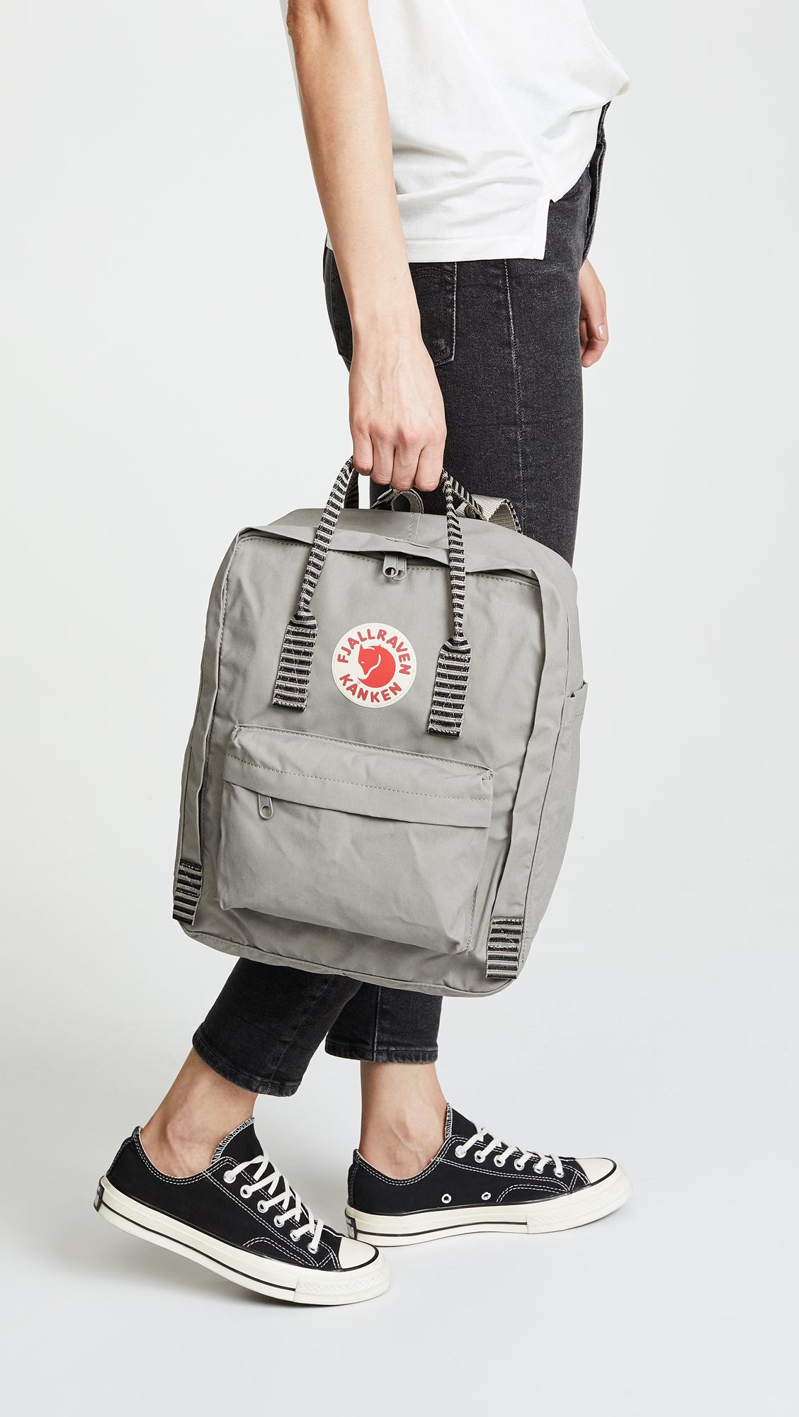 kanken grey striped