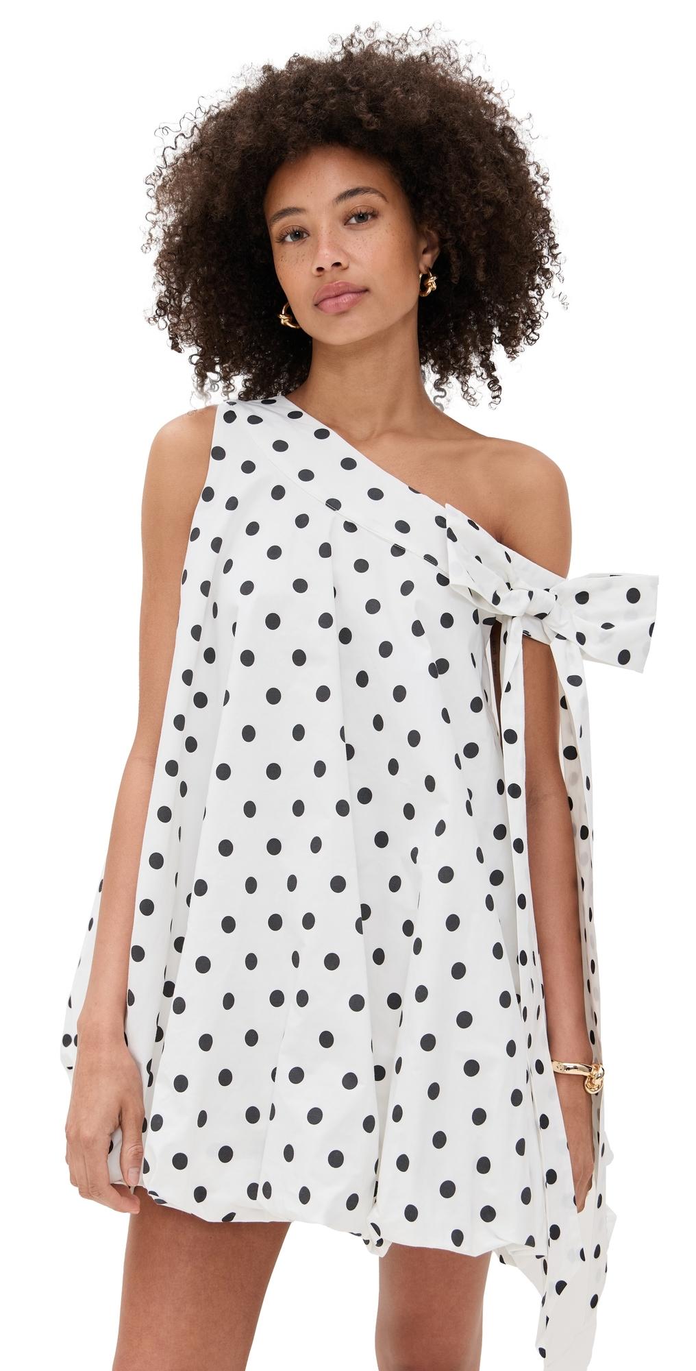 Elexiay Bow Dress in White | Lyst