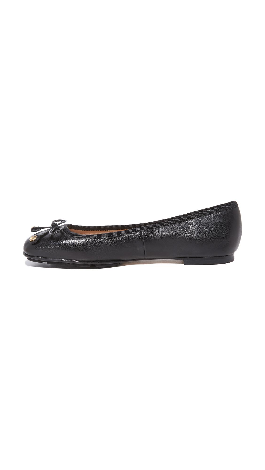 Lyst - Tory Burch Laila Driver Ballet Flats in Black