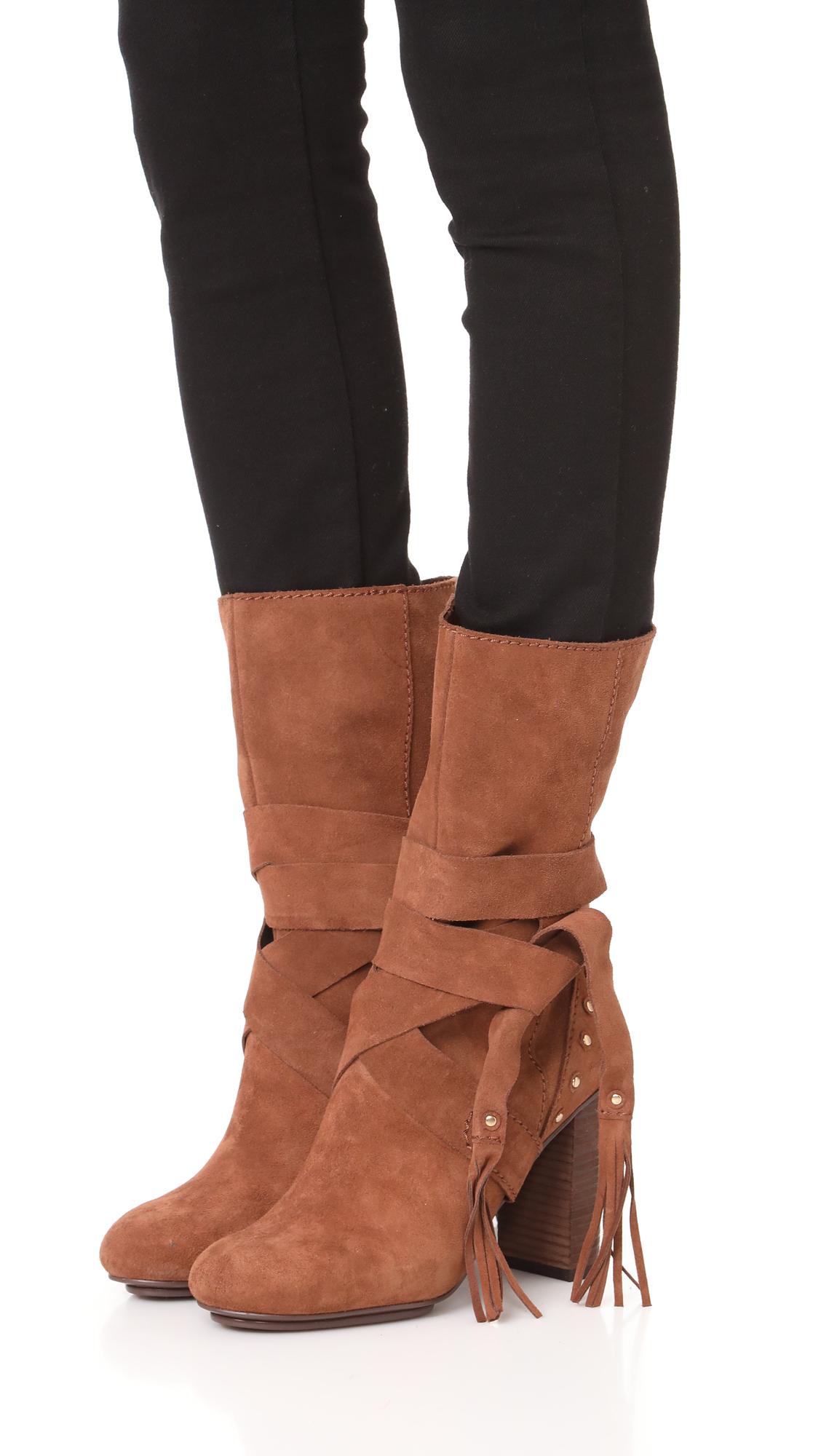 see by chloe suede boots