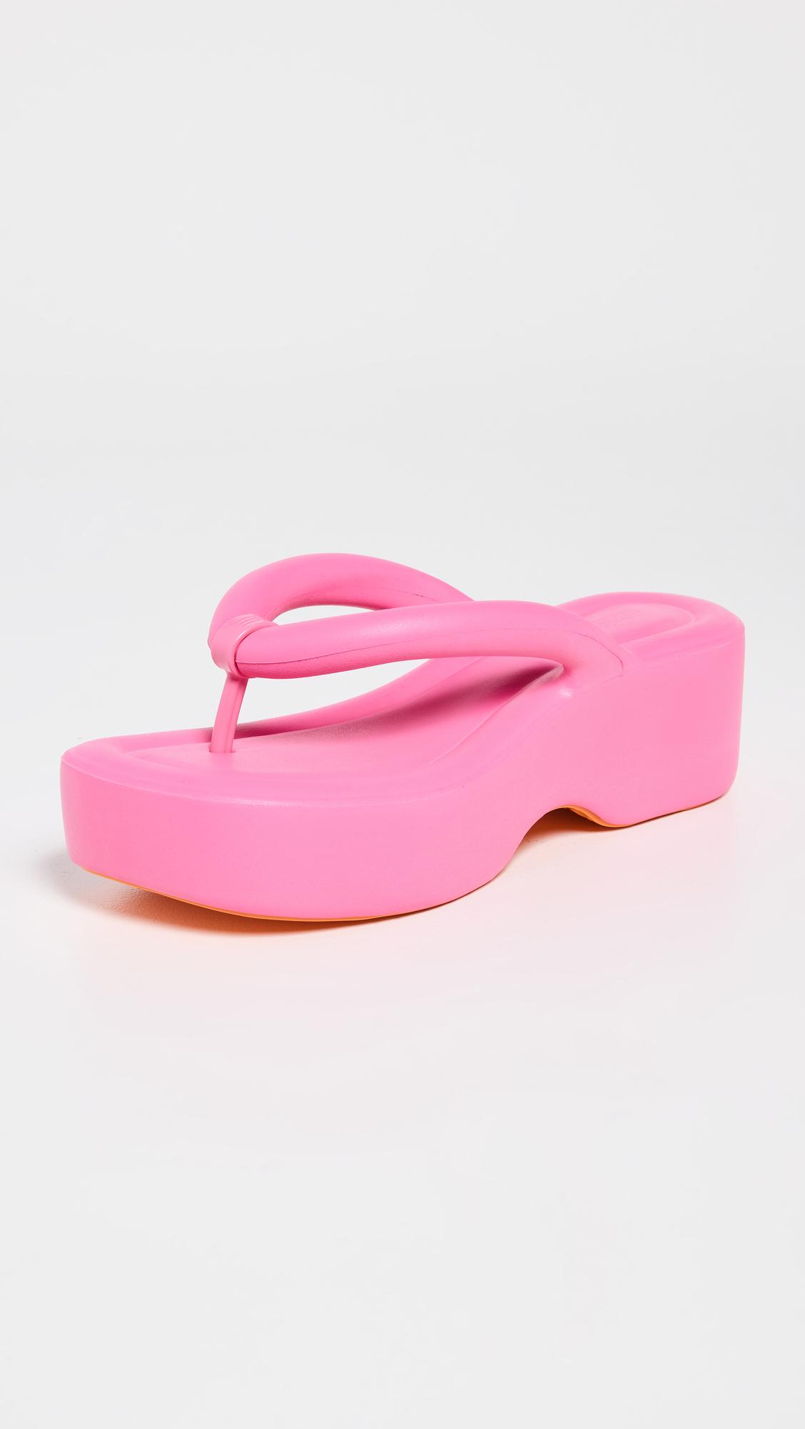 Melissa Free Platform Flip Flop in Pink | Lyst