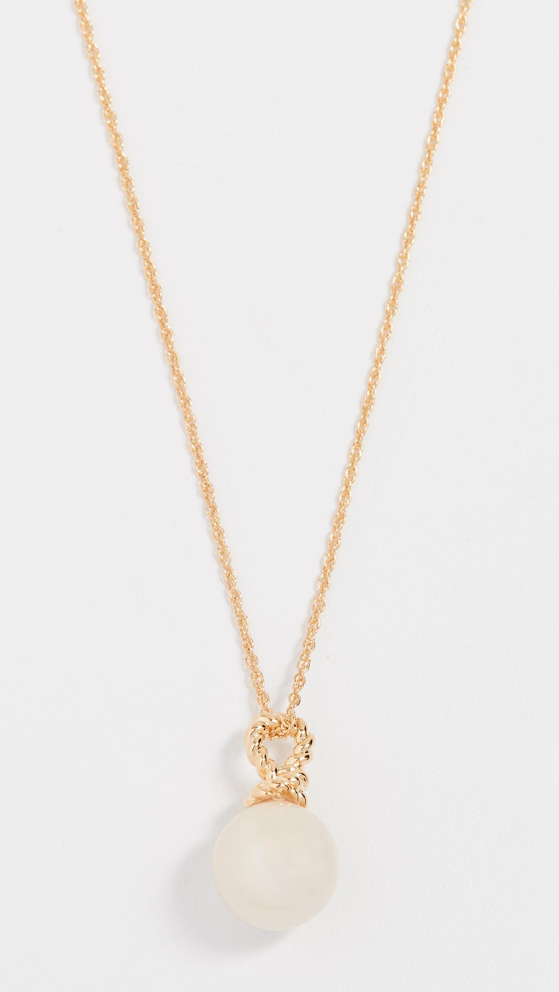 Kate Spade Sailor's Knot Mini Pendant Necklace in Metallic ...