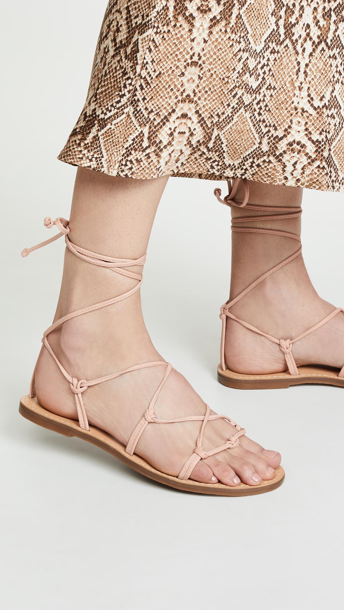 Lyst - Madewell The Boardwalk Lace Up Sandals