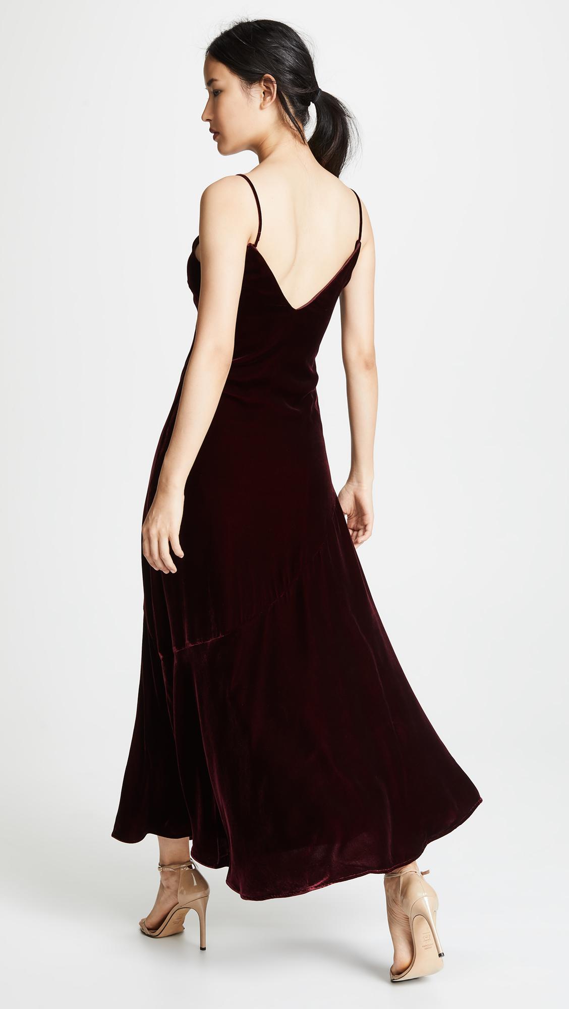 nicholas velvet dress