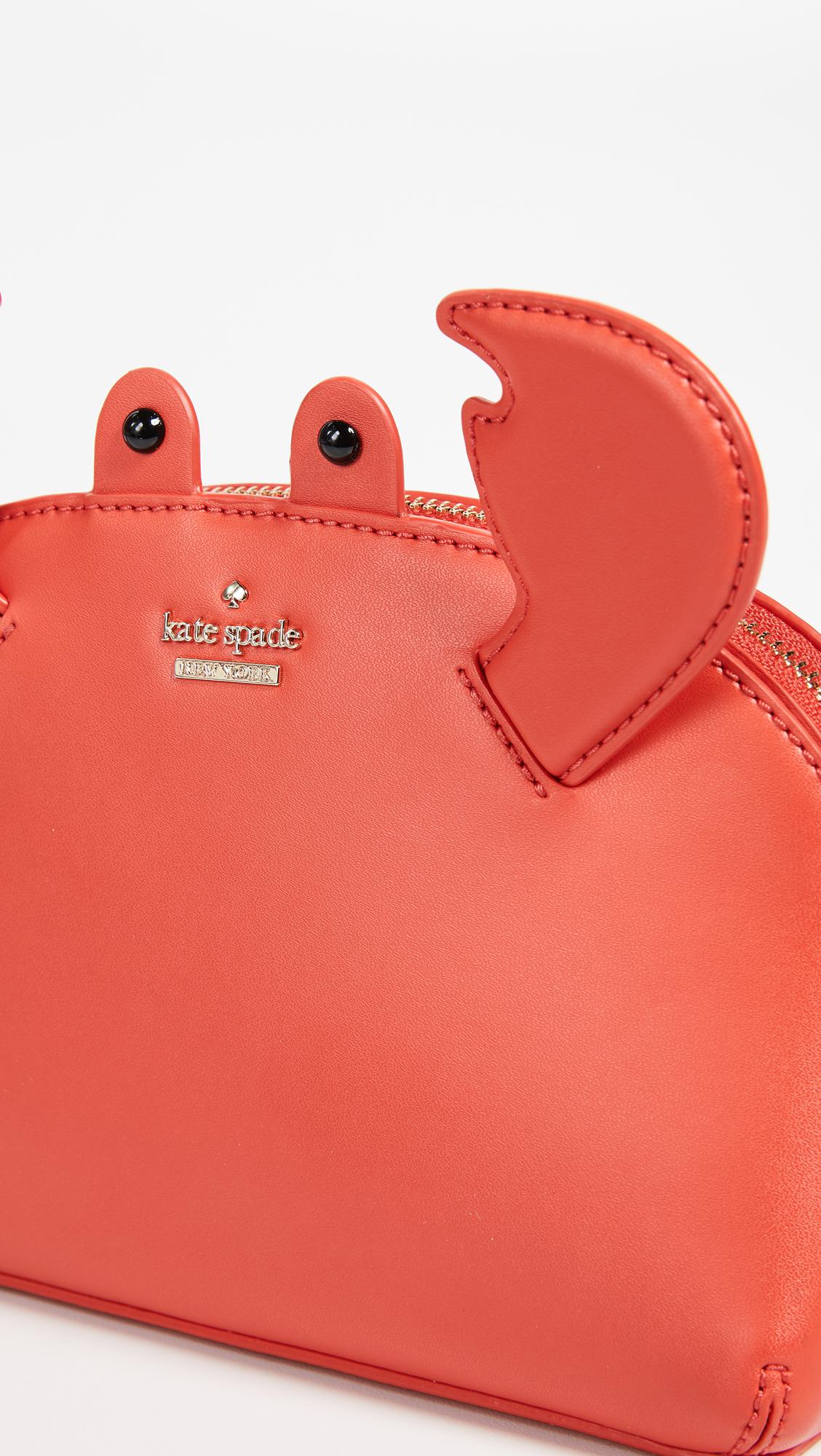 Kate Spade Leather Shore Thing Crab Hilli Cross Body Bag in Red Lyst