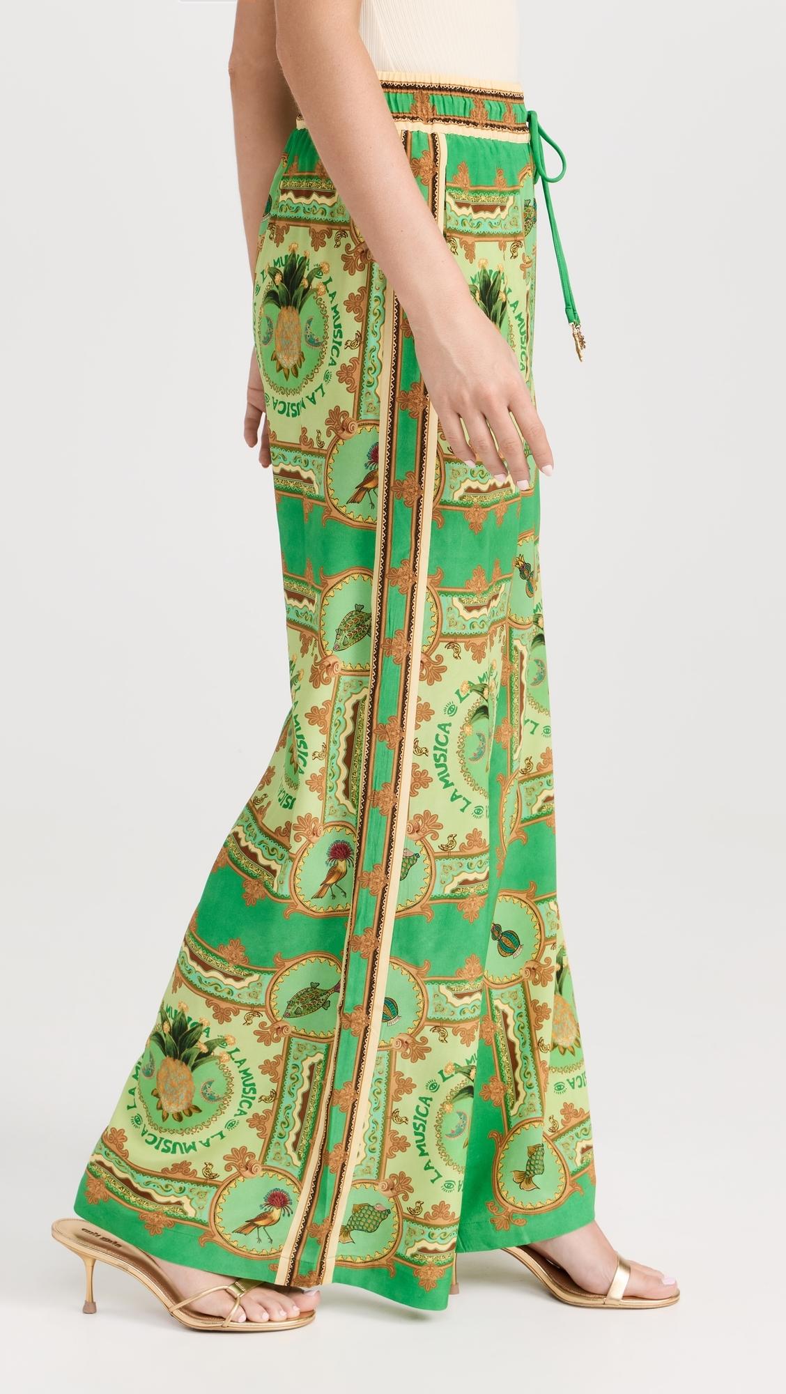 【Alemais】 La Musicaプリントシルク palazzoパンツ LA MUSICA SILK PANT – ALEMAIS