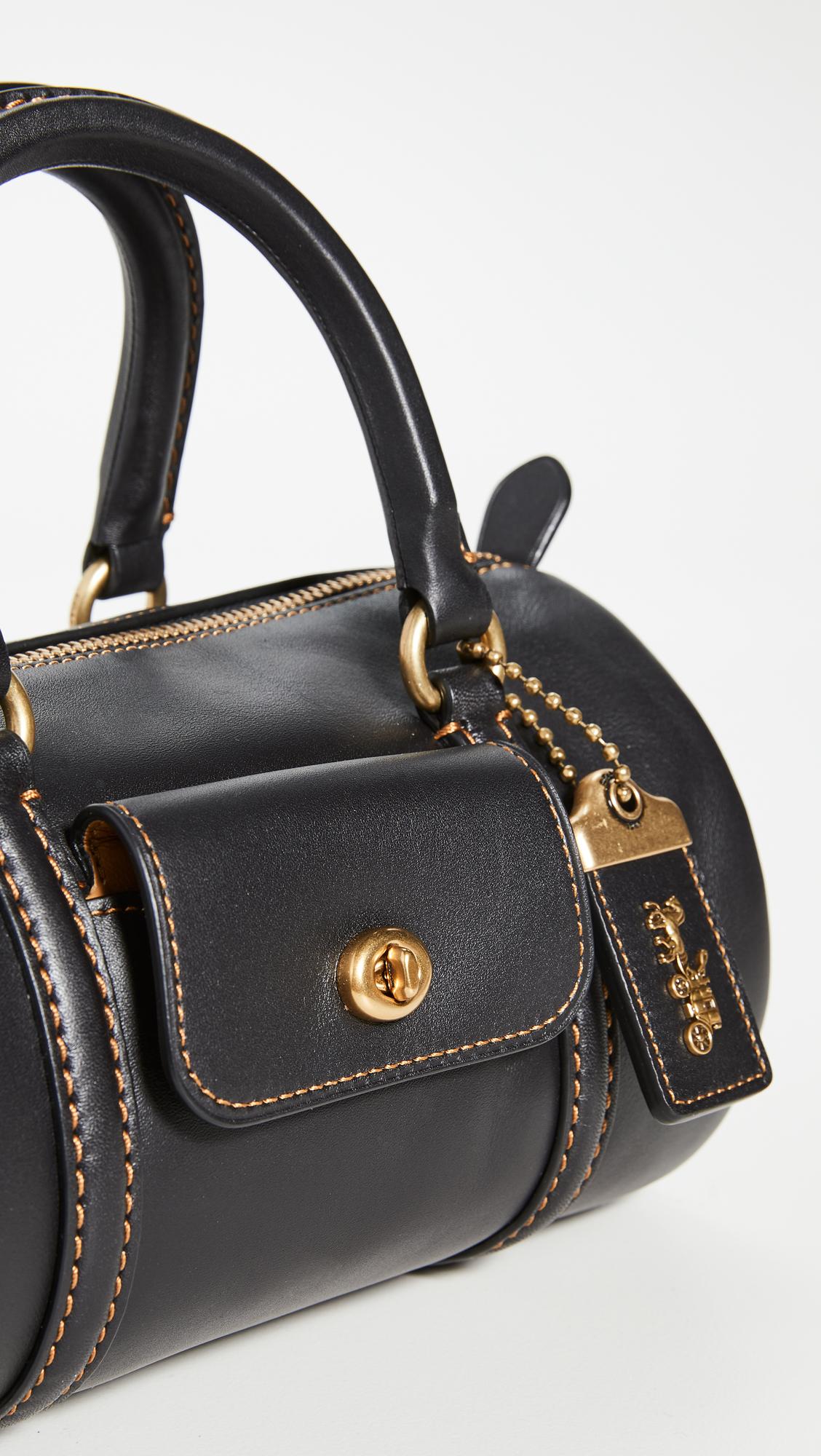 Black barrel online handbag