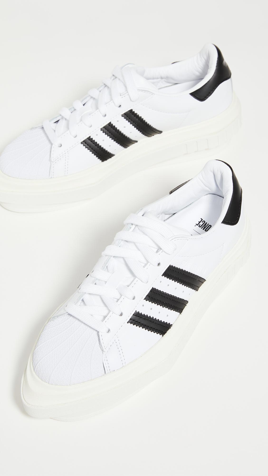 adidas Leather X Beyonce Bey Superstar Sneakers in White | Lyst