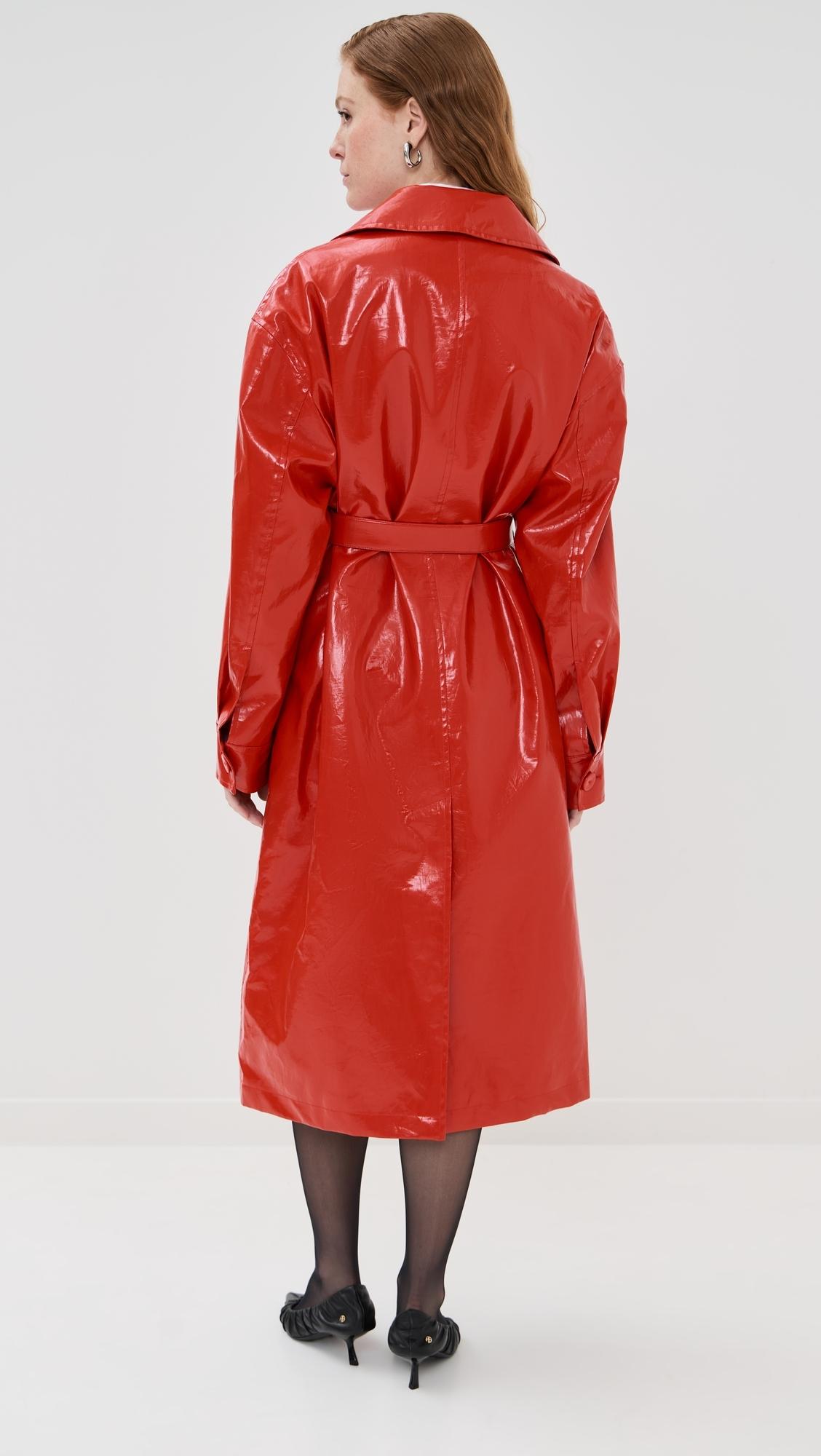 コート Jil Sander Red Shearling Coat JILSANDER​ Fall / Winter 2024 JIL SANDER+ Collection​ Italy