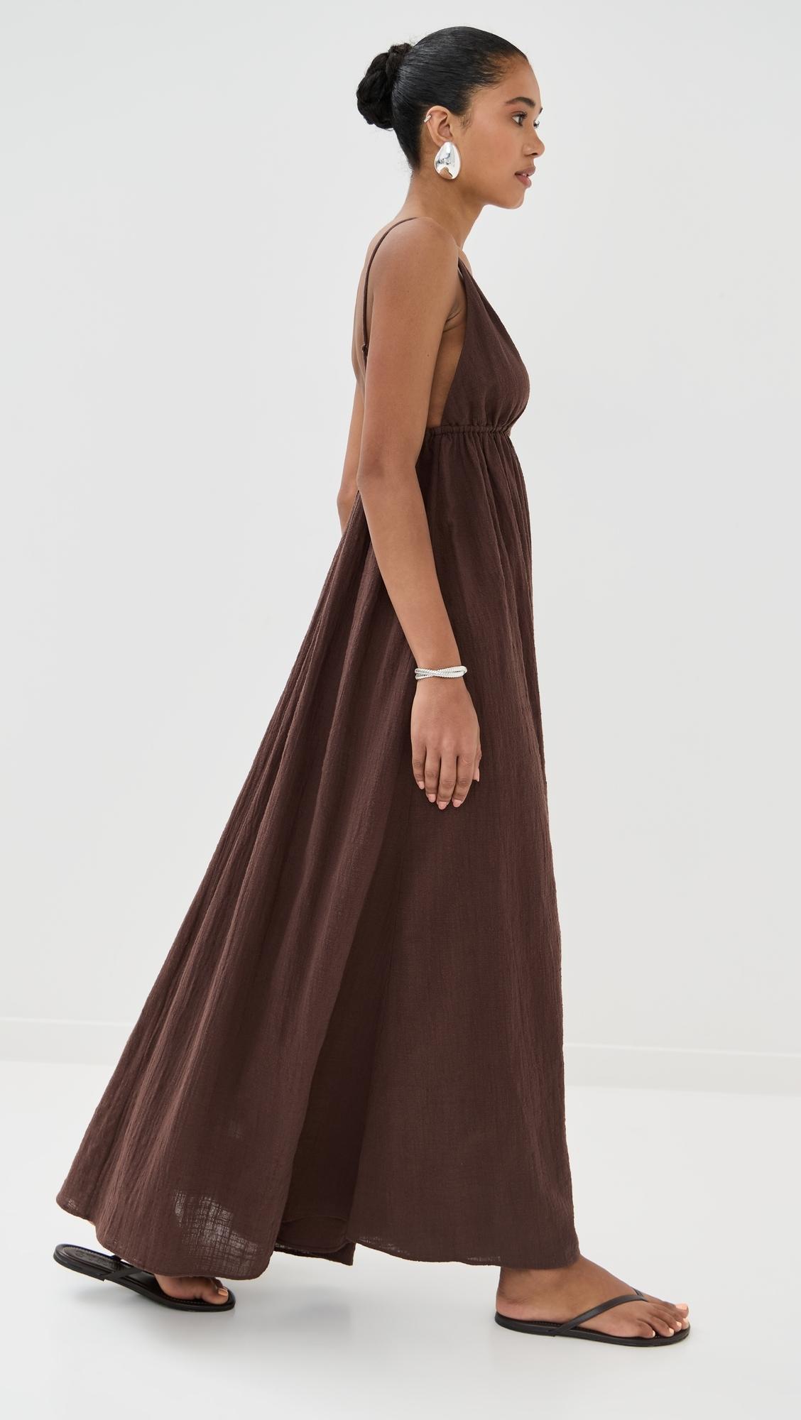 STAUD Hanna Dress in Brown | Lyst