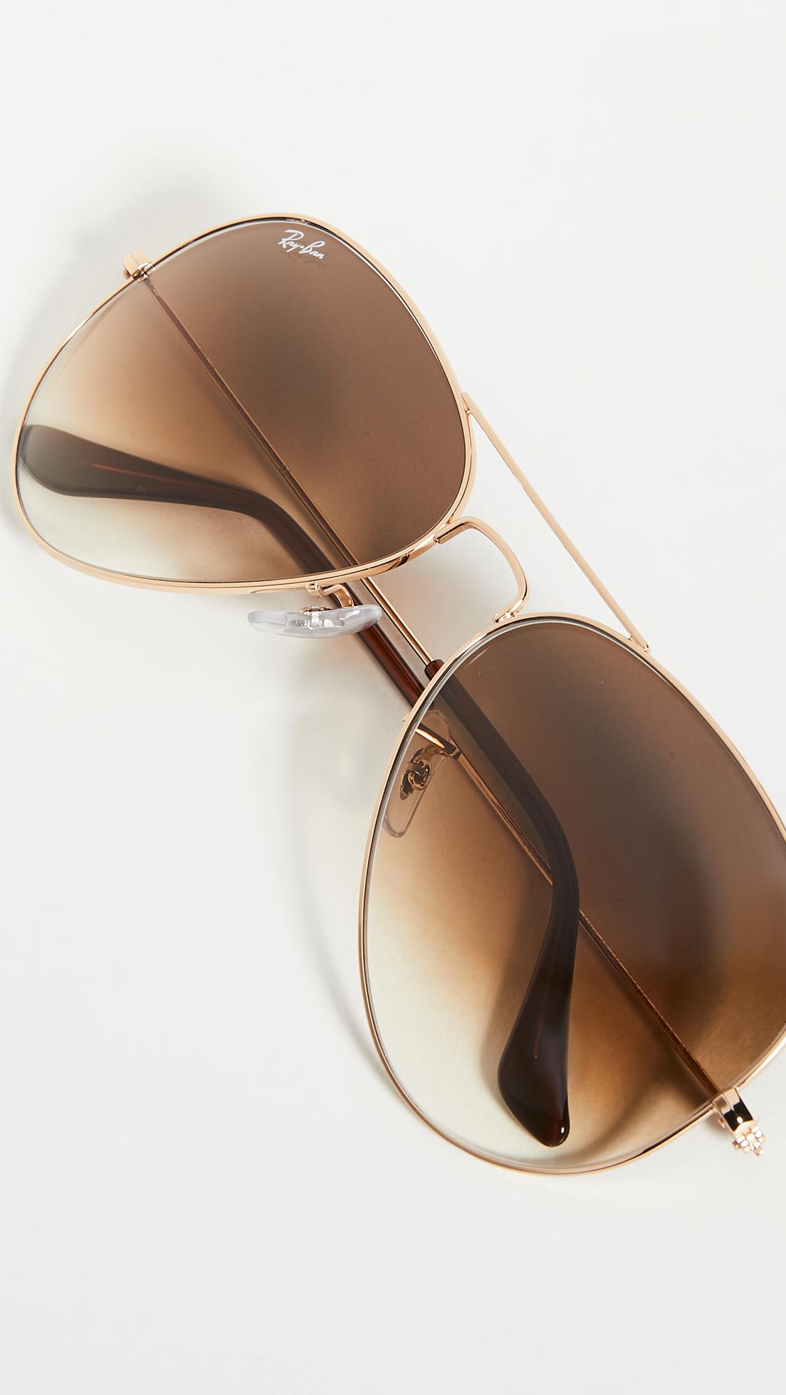 Ray Ban Rb3025 Oversized Classic Aviator Gradient Sunglasses Lyst Ray Ban Rb3025 Oversized Classic Aviator Gradient Sunglasses Lyst