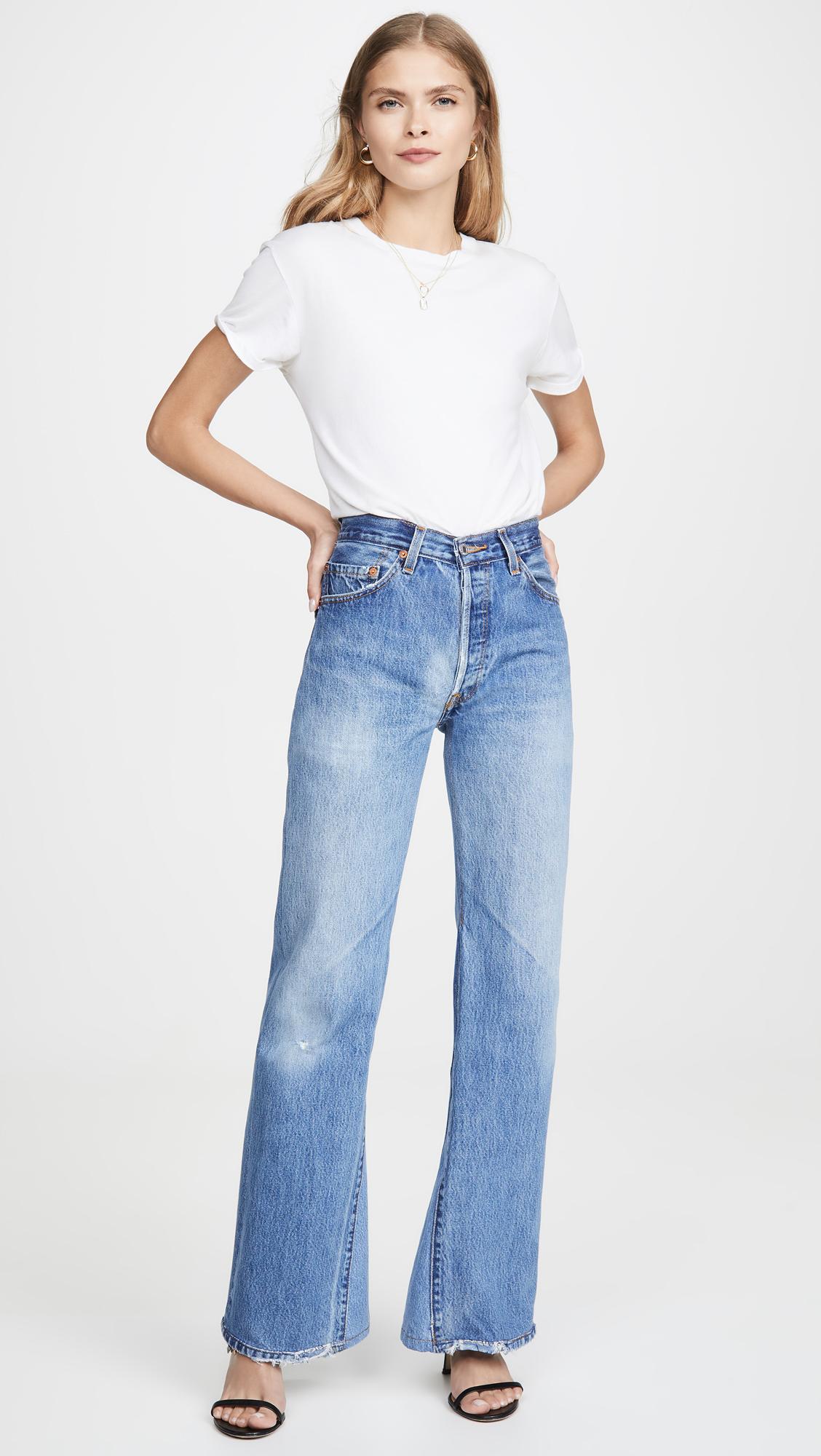 Ultra High Rise Bell Bottoms in Indigo 