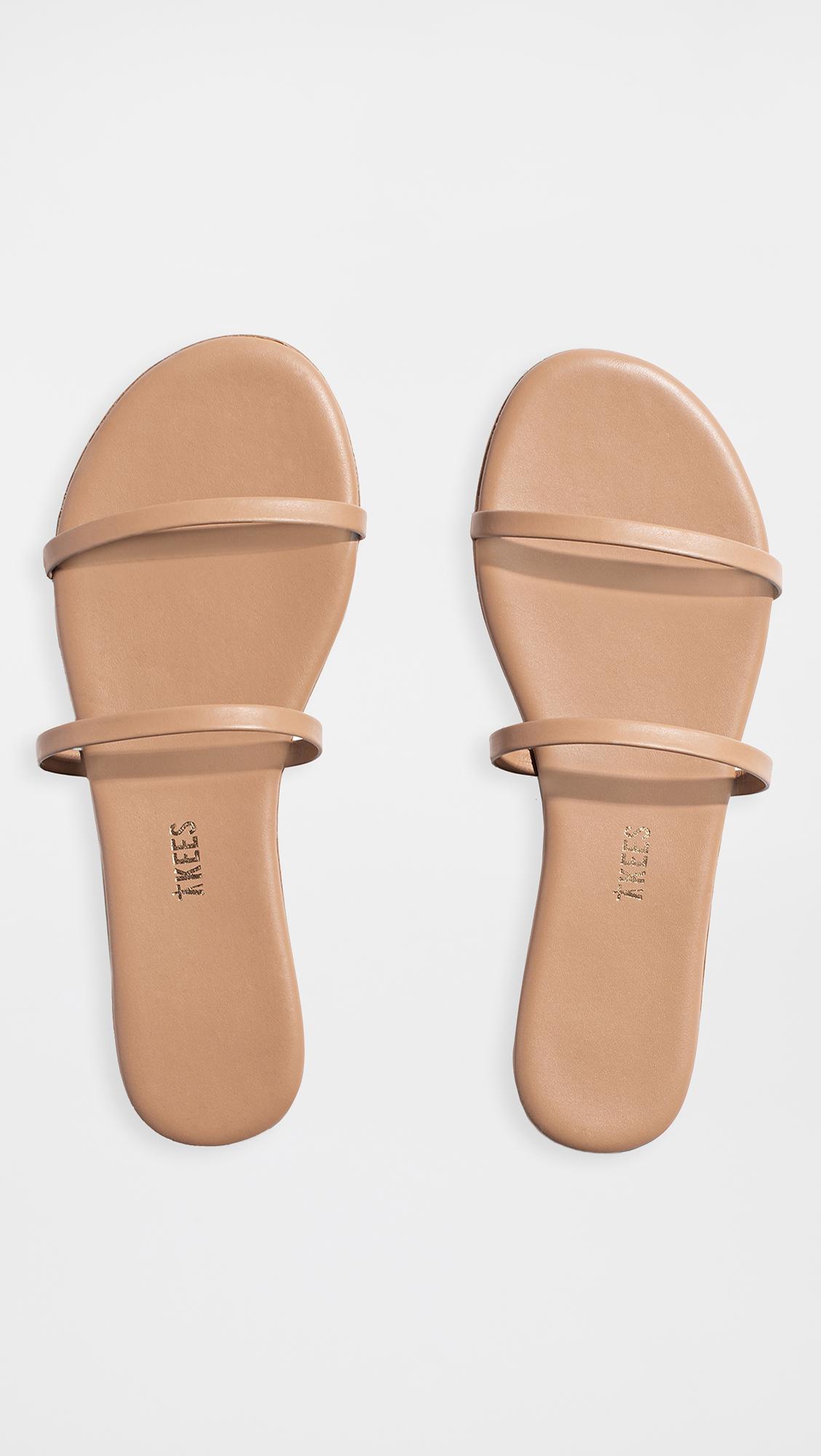 tkees leather slides