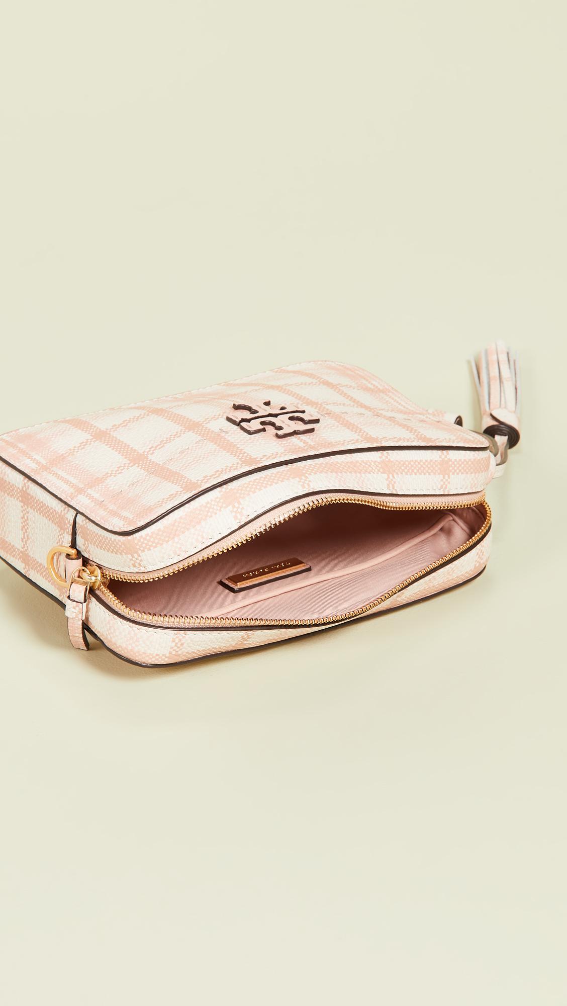 Tory Burch Mcgraw Plaid Camera Bag Lyst