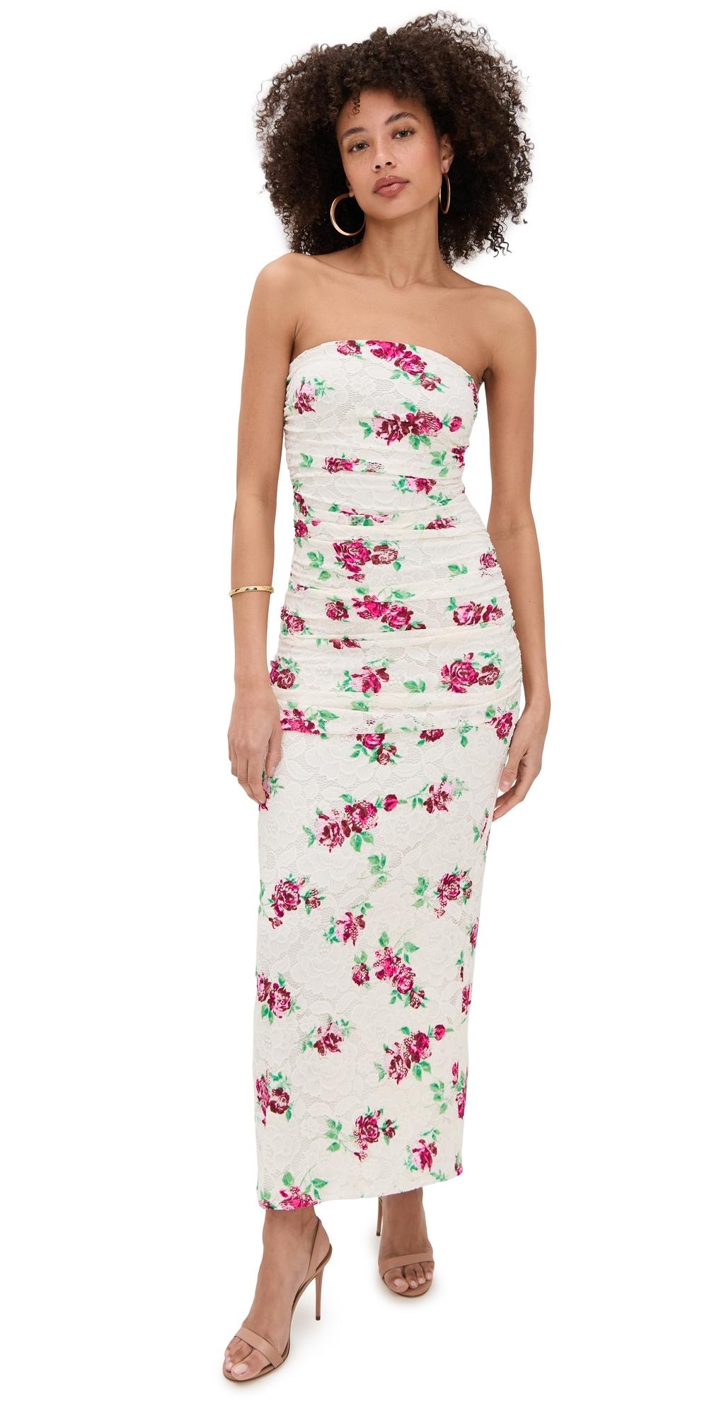 knee length dresses for ladies Crochet Lace Knit Maxi Dress