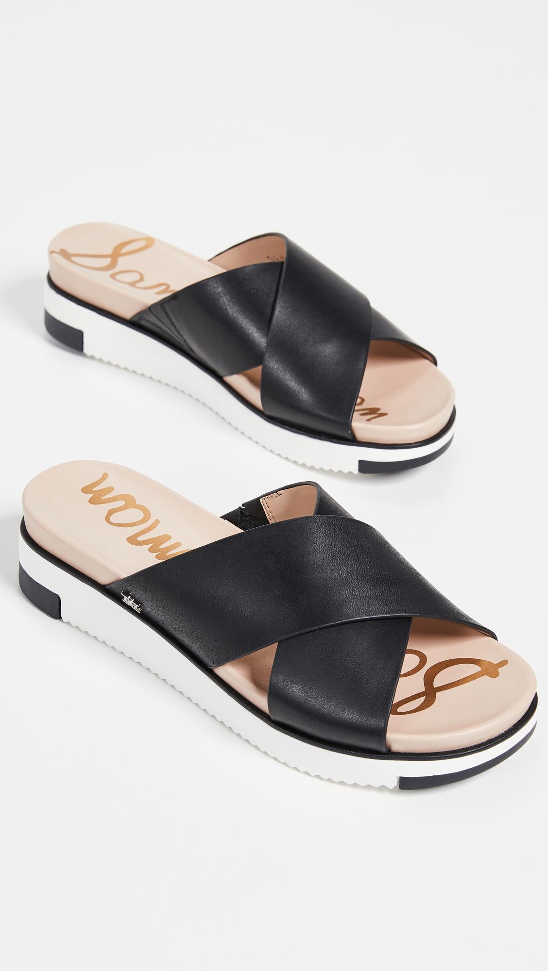 Sam Edelman Audrea Slide Sandals in Black Lyst