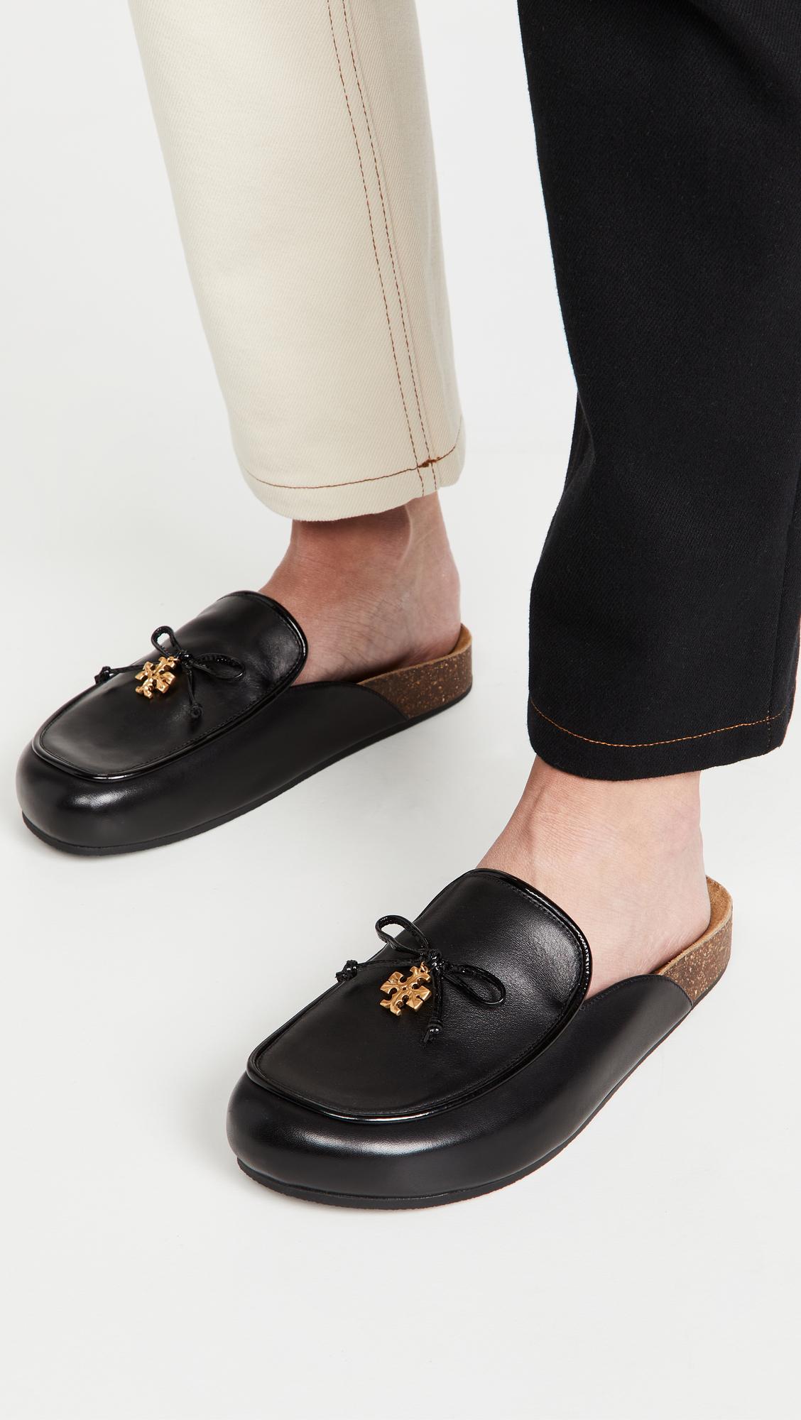 tory burch black mules