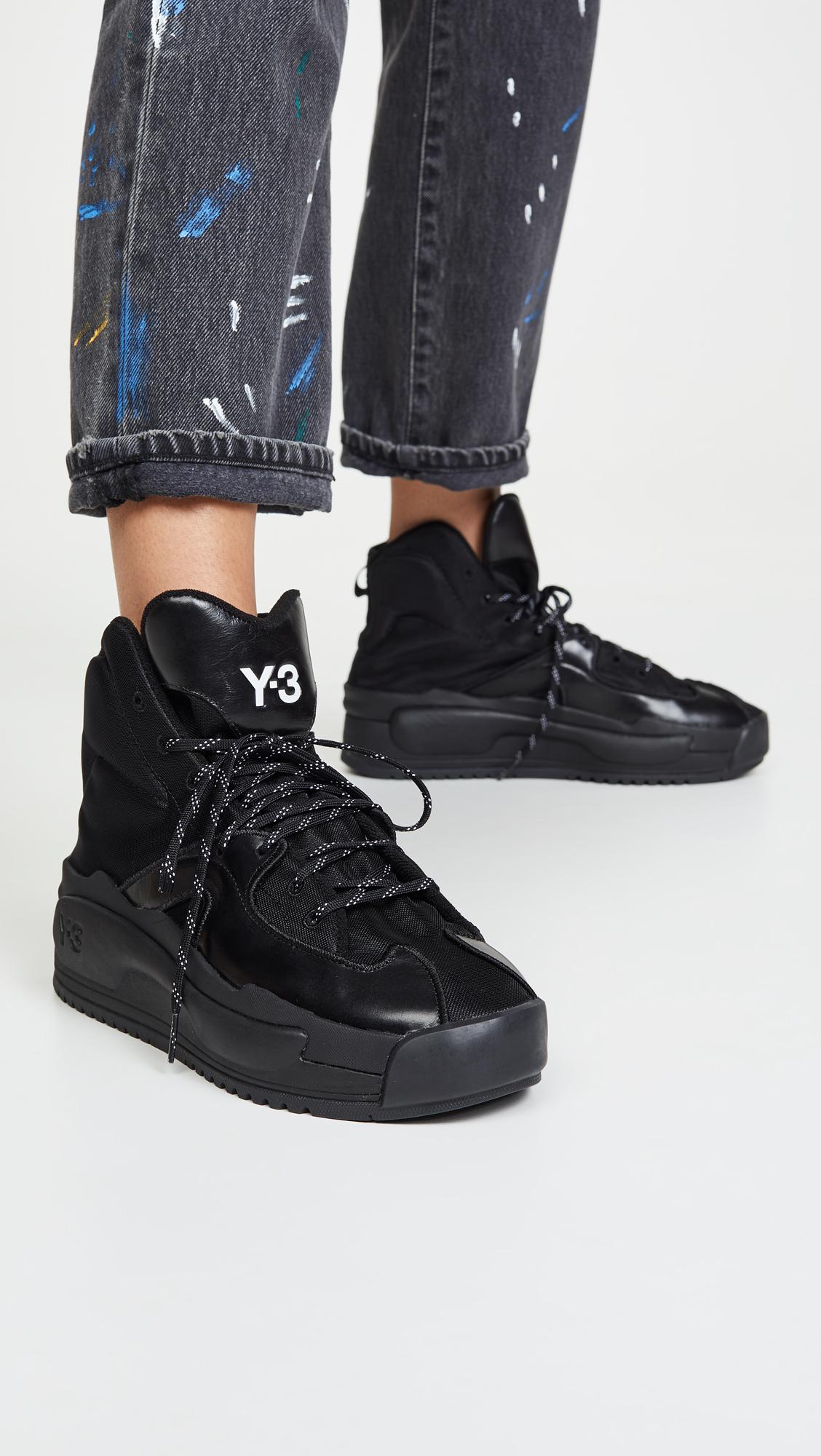 Y-3 Hokori Sneakers in Black/Black/Black (Black) - Lyst