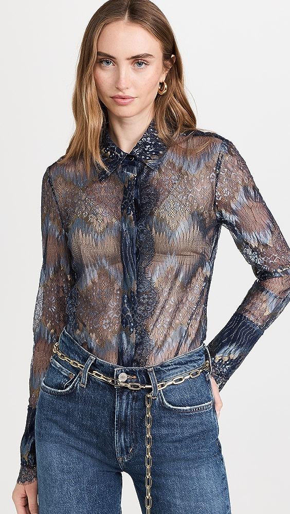 Ramy Brook Nora Blouse in Blue | Lyst