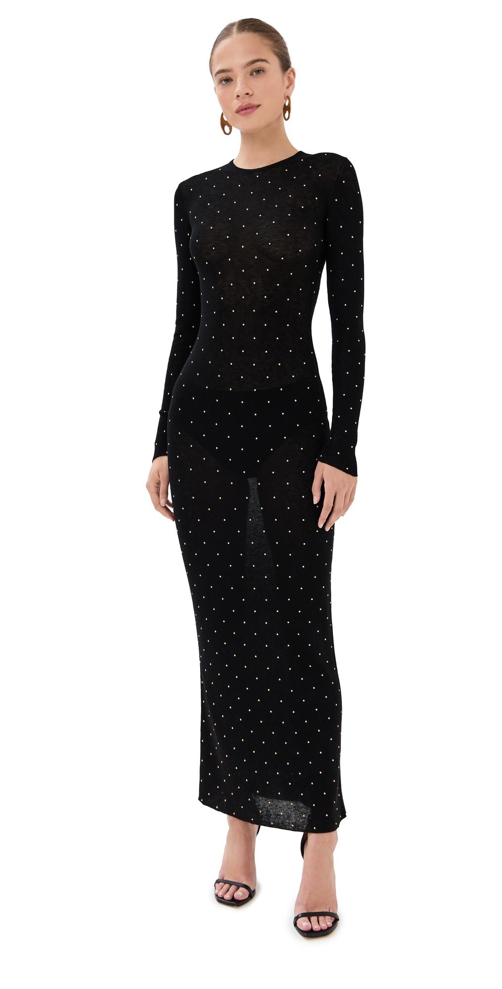 beaded robe dress Retrofte Women's Gabrielle Robe Dress - Hot Pink