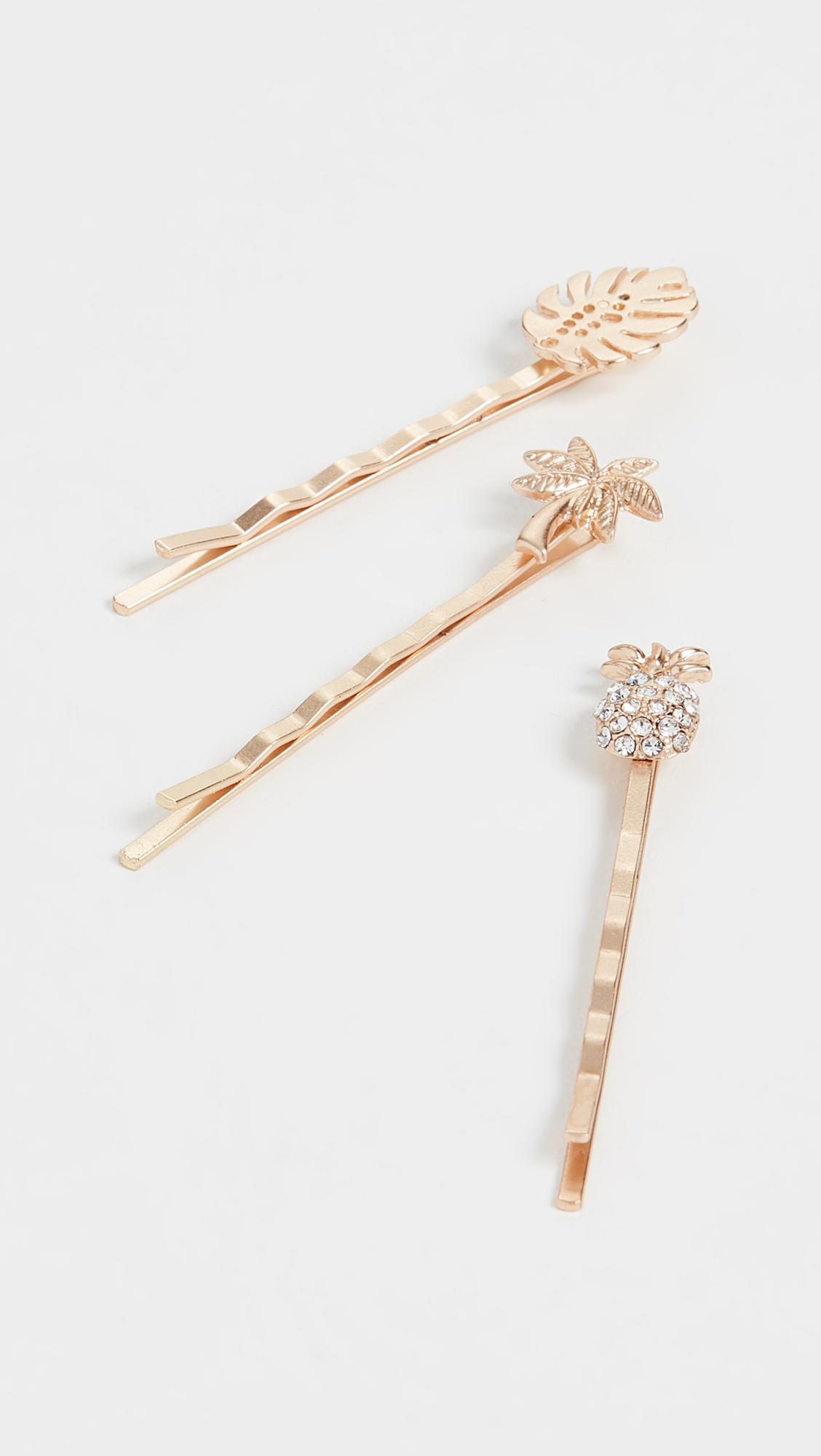 Urban Outfitters Bobby Pins Set Of 3 Ivory Rose Free People New