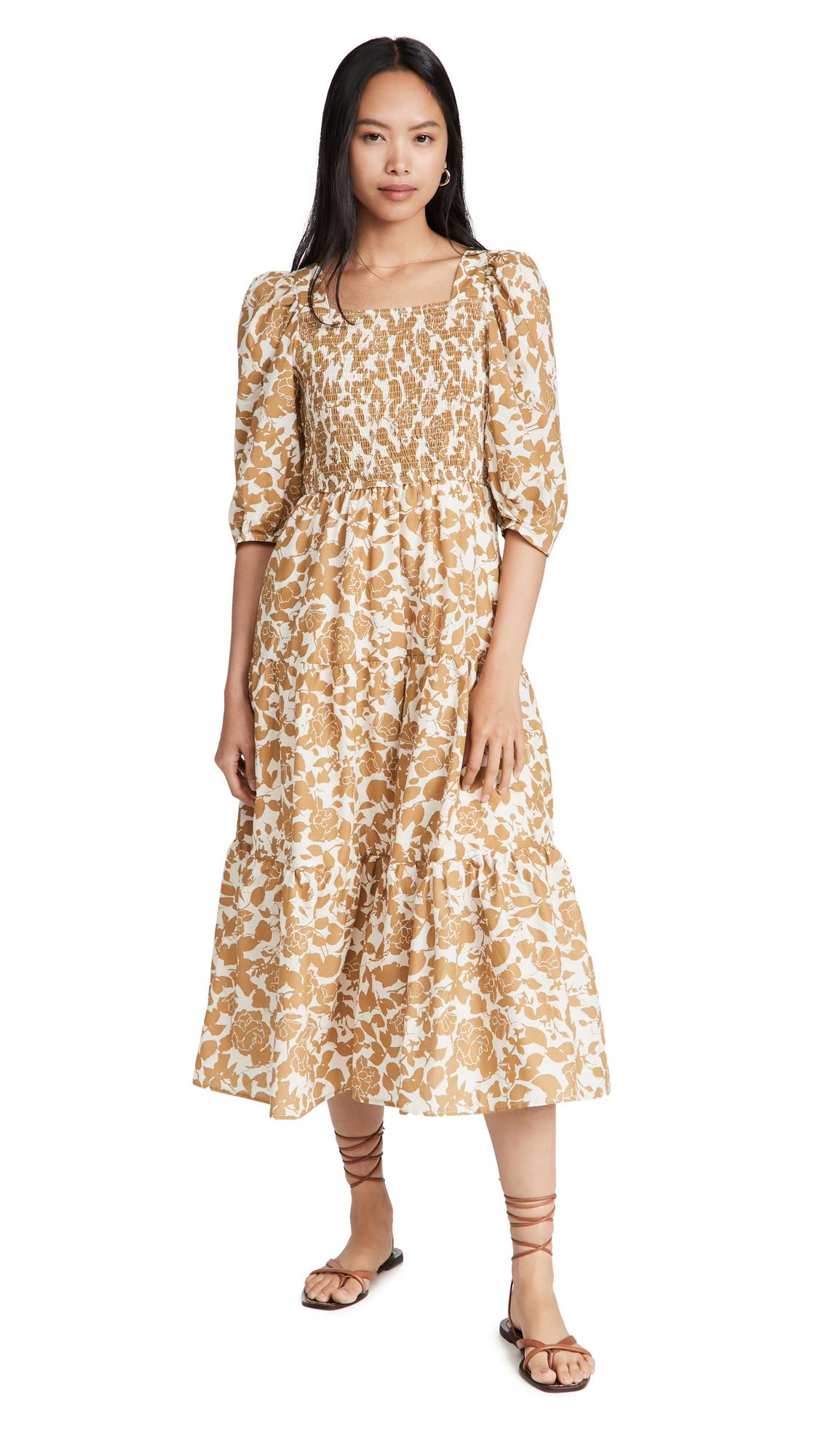 Moon river floral midi dress cheap