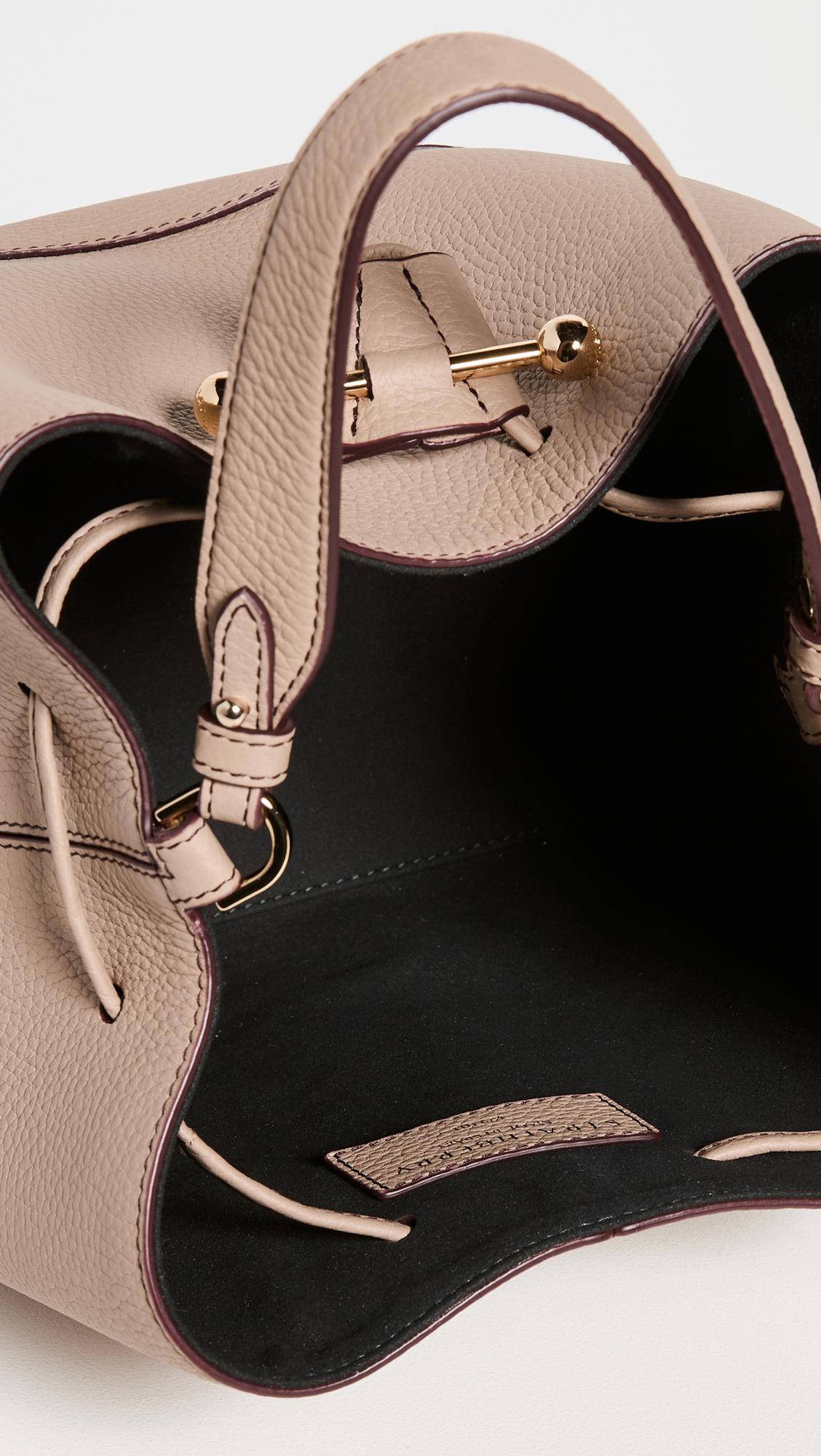 Strathberry Leather Midi Lana Osette Bucket Bag