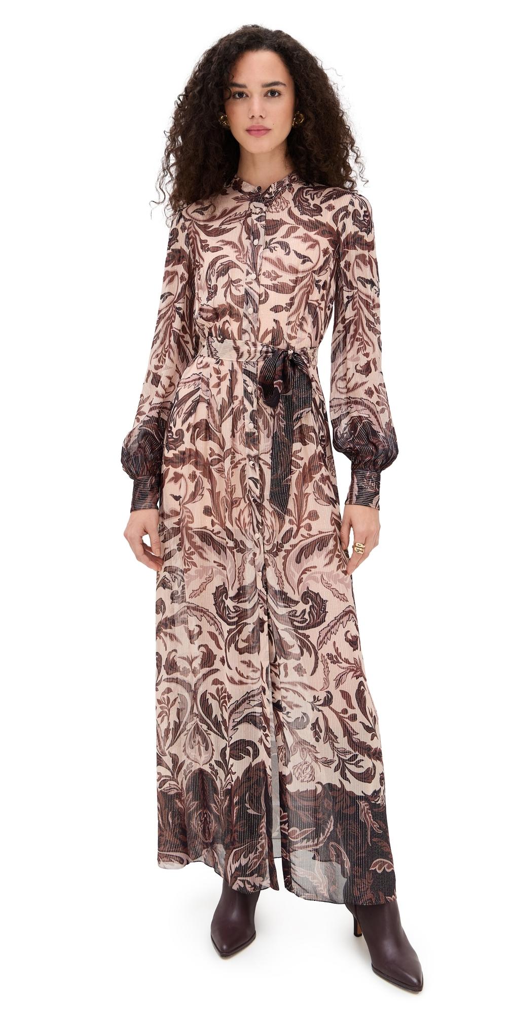 hemant & nandita women's purple vivir maxi dress Buy Hemant & Nandita Purple Vivir Floral Crepe Dress For Women Online