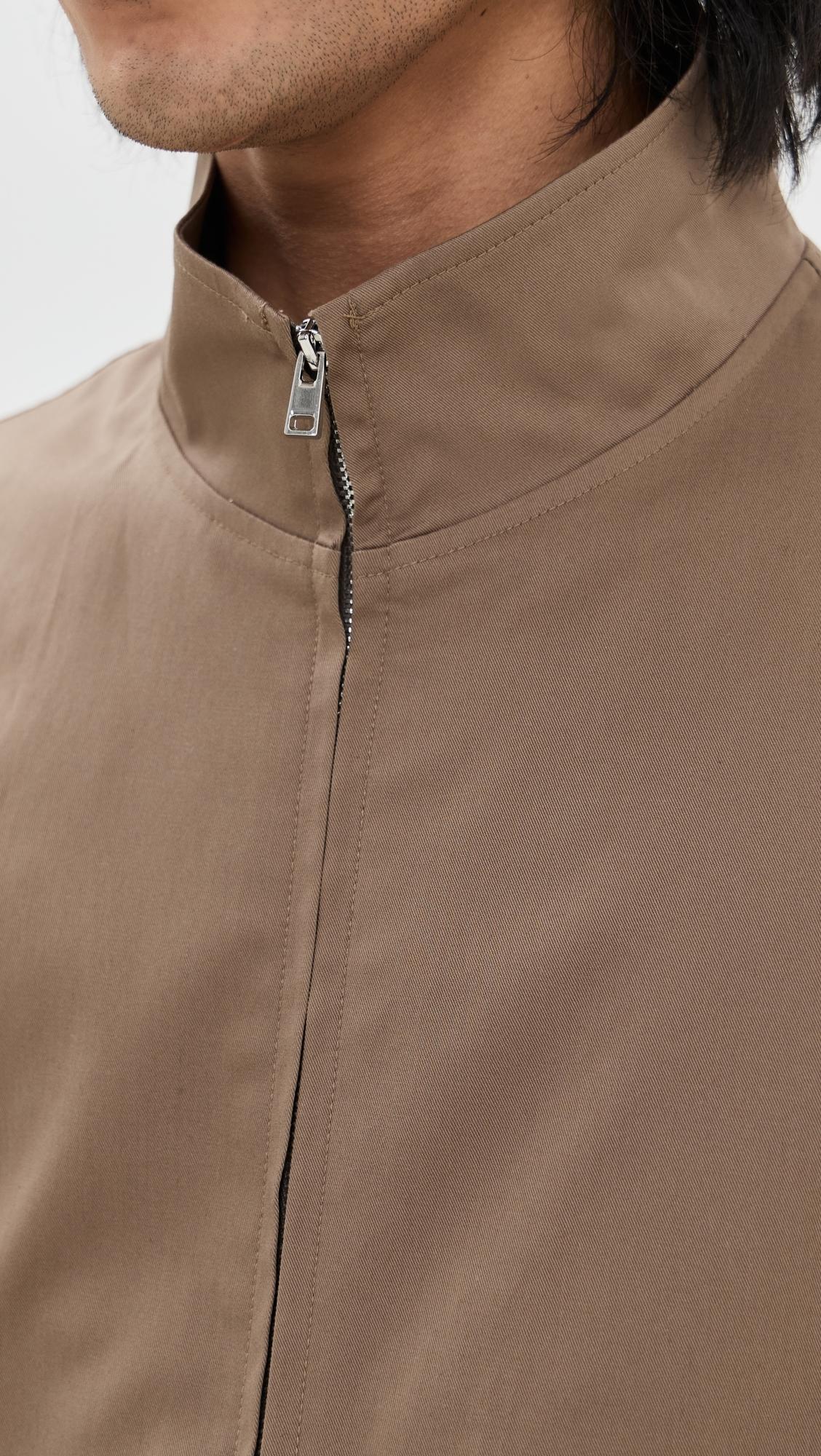 Theory Hanson Twill Zip Jacket in Brown for Men | Lyst Theory Hanson Twill Zip Jacket in Brown for Men | Lyst