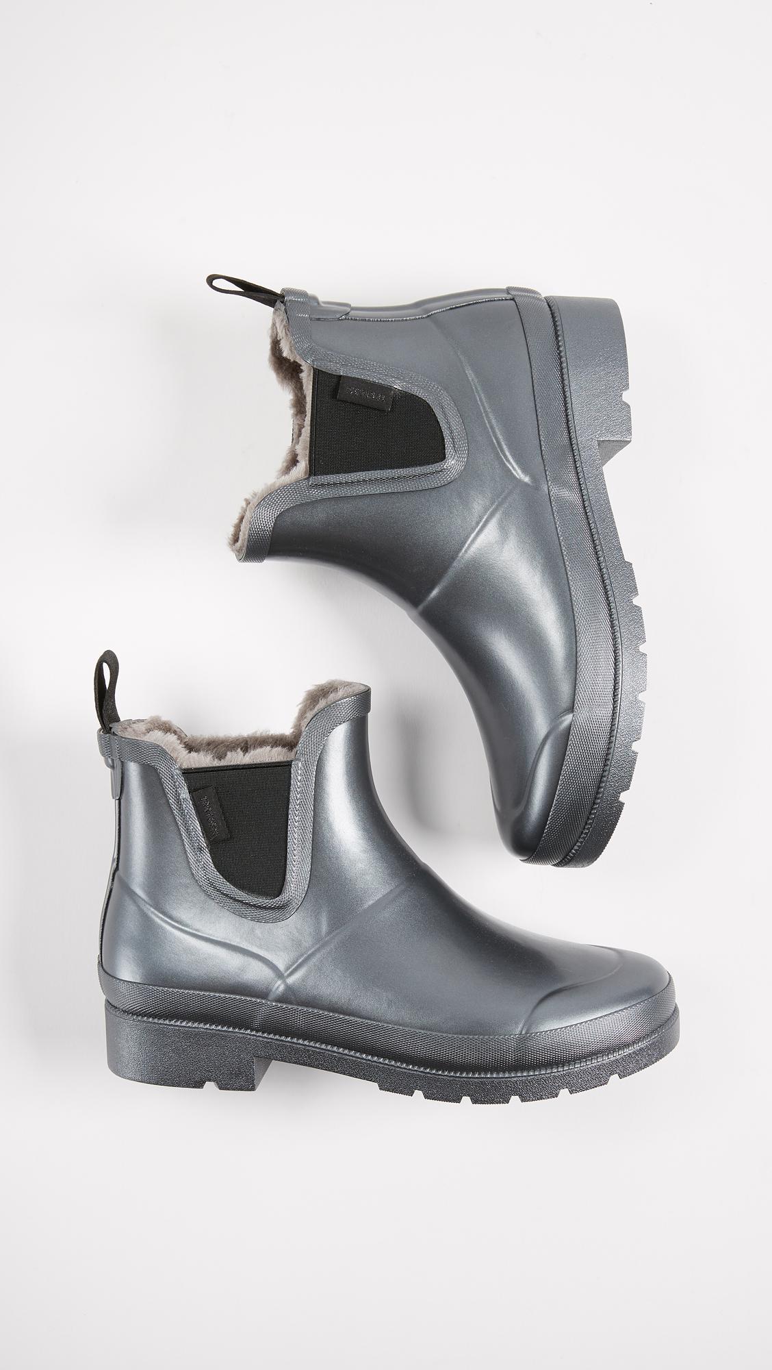 tretorn lina faux fur rain booties