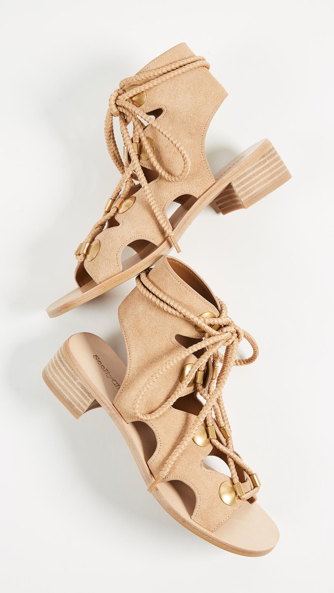 see by chloe gladiator sandals
