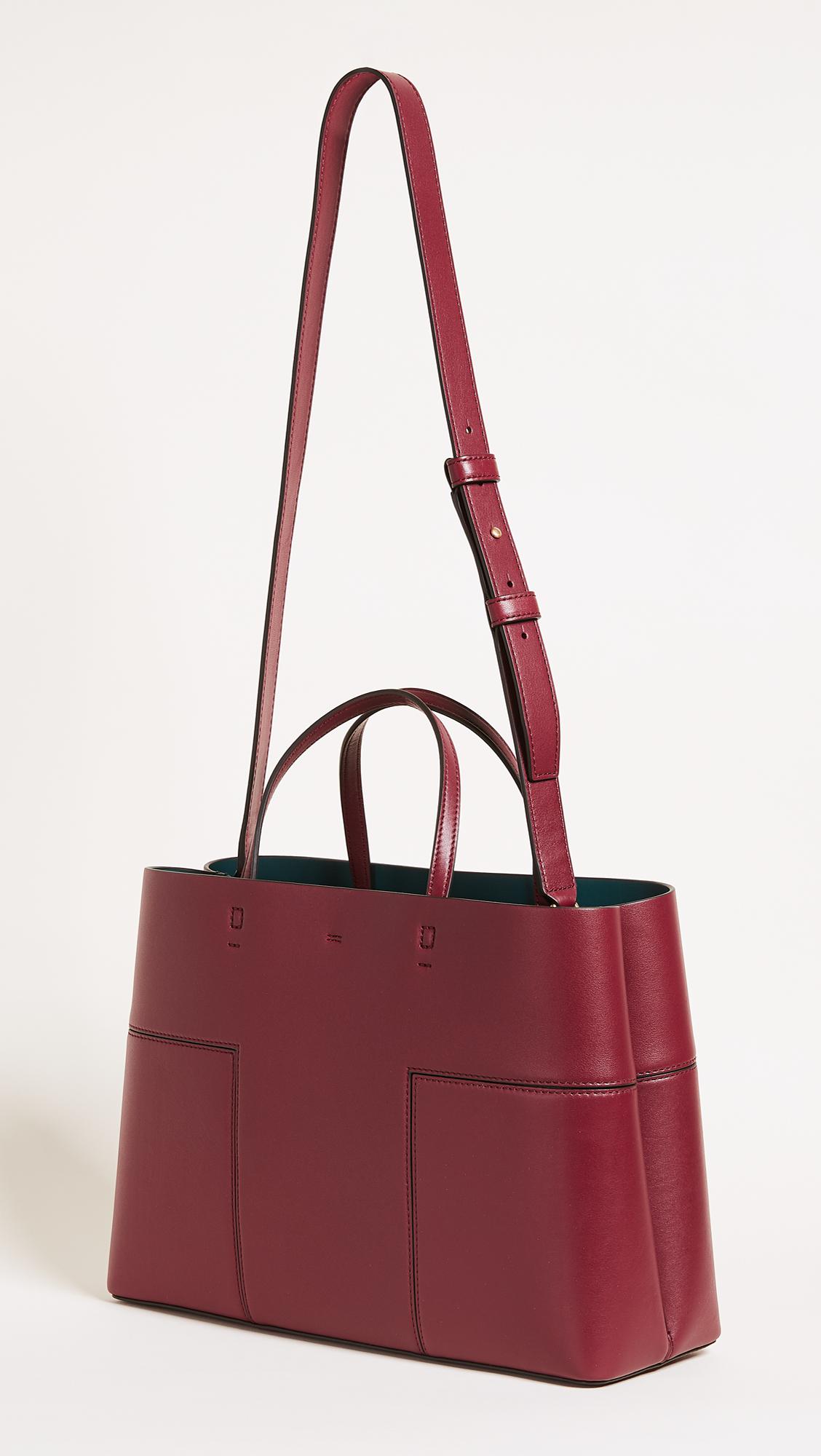 tory burch tote bolsa red